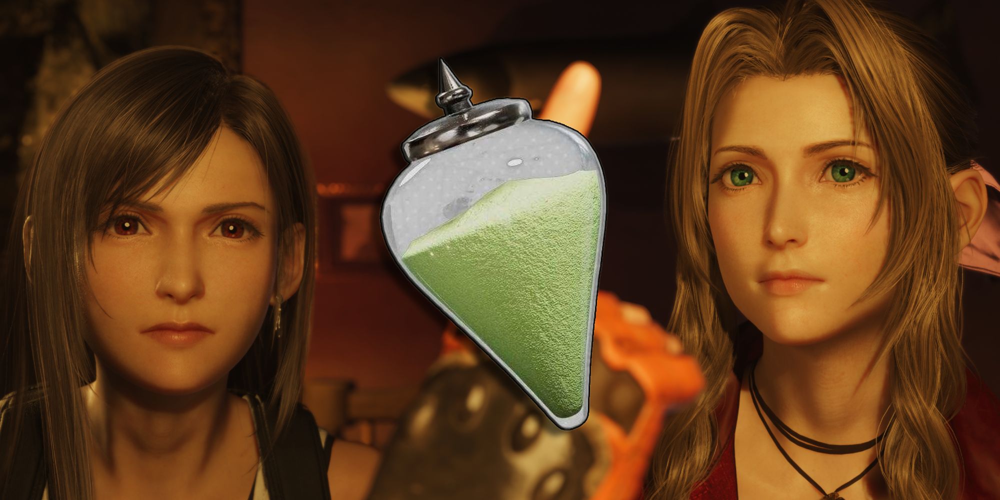 Both Tifa and Aerith are looking at the Planet's Favor - FF7 Rebirth