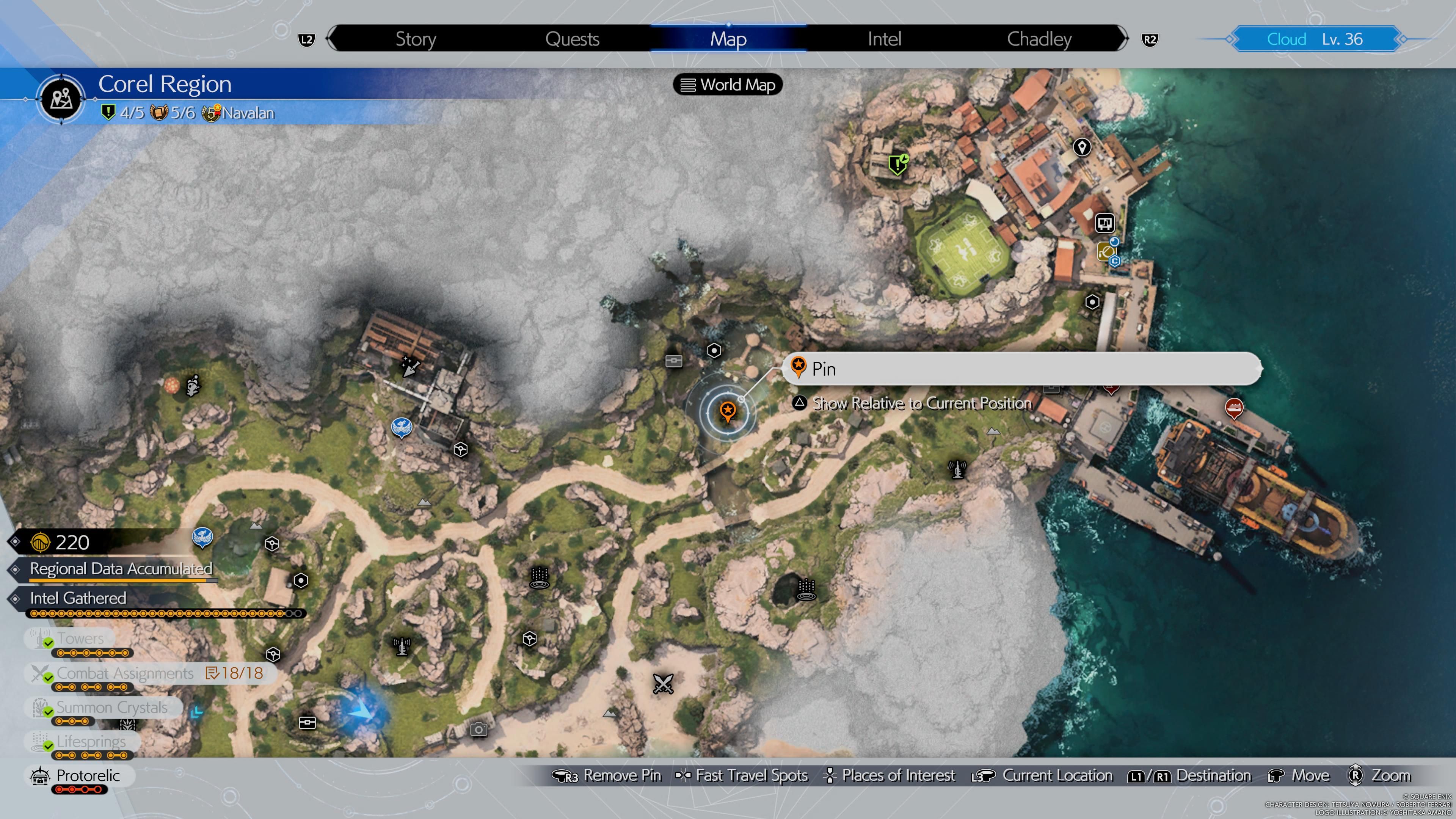 Buried treasure near Costa Falls location - FF7 Rebirth