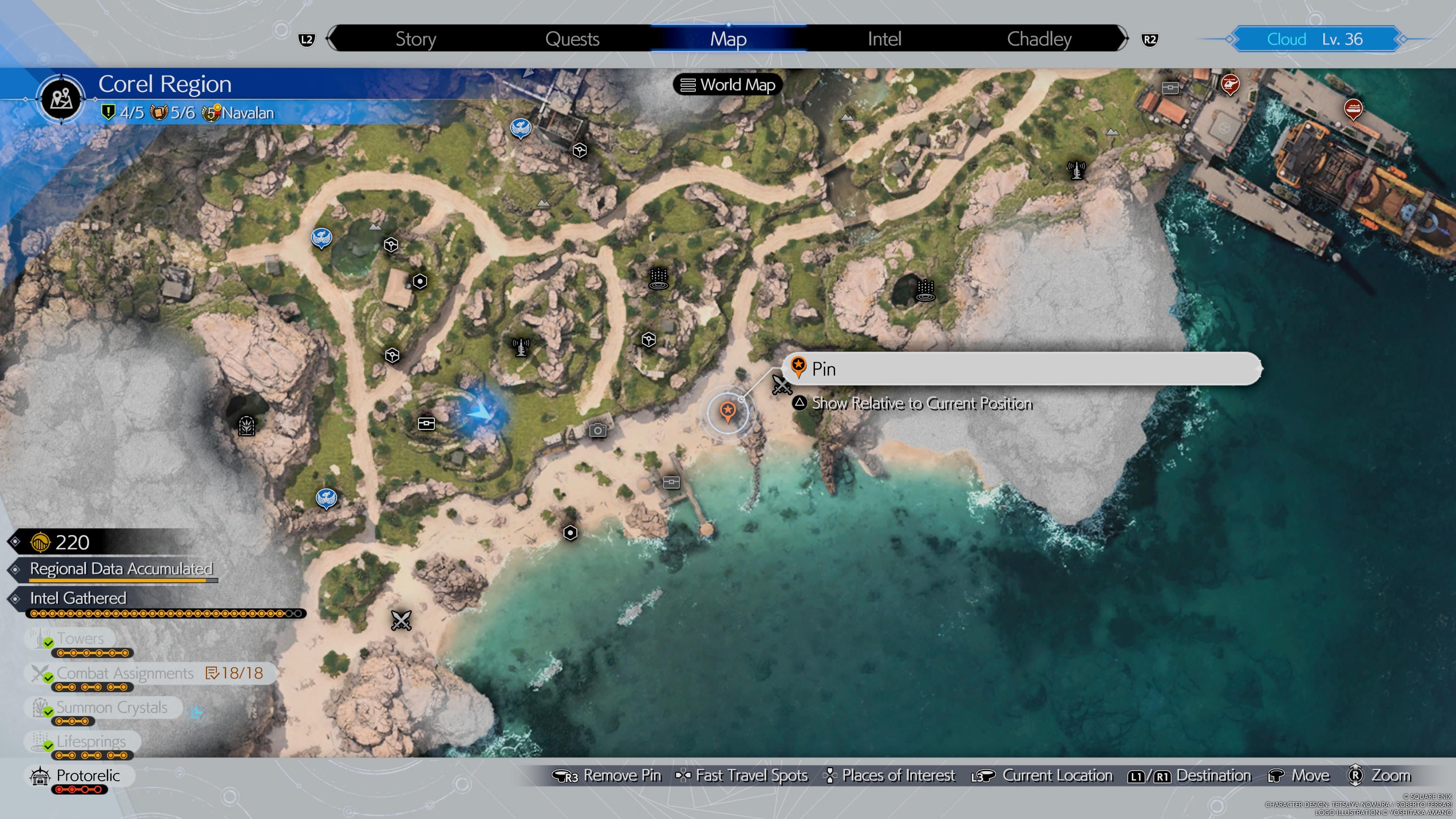 Buried treasure near Fiend Intel 1 Hit The Squids location - FF7 Rebirth