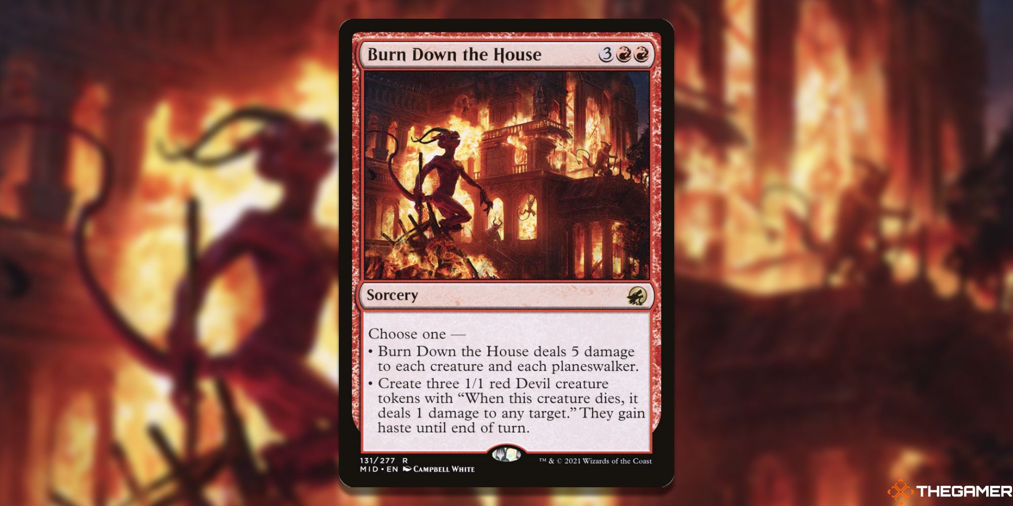 MTG: Burn Down the House card