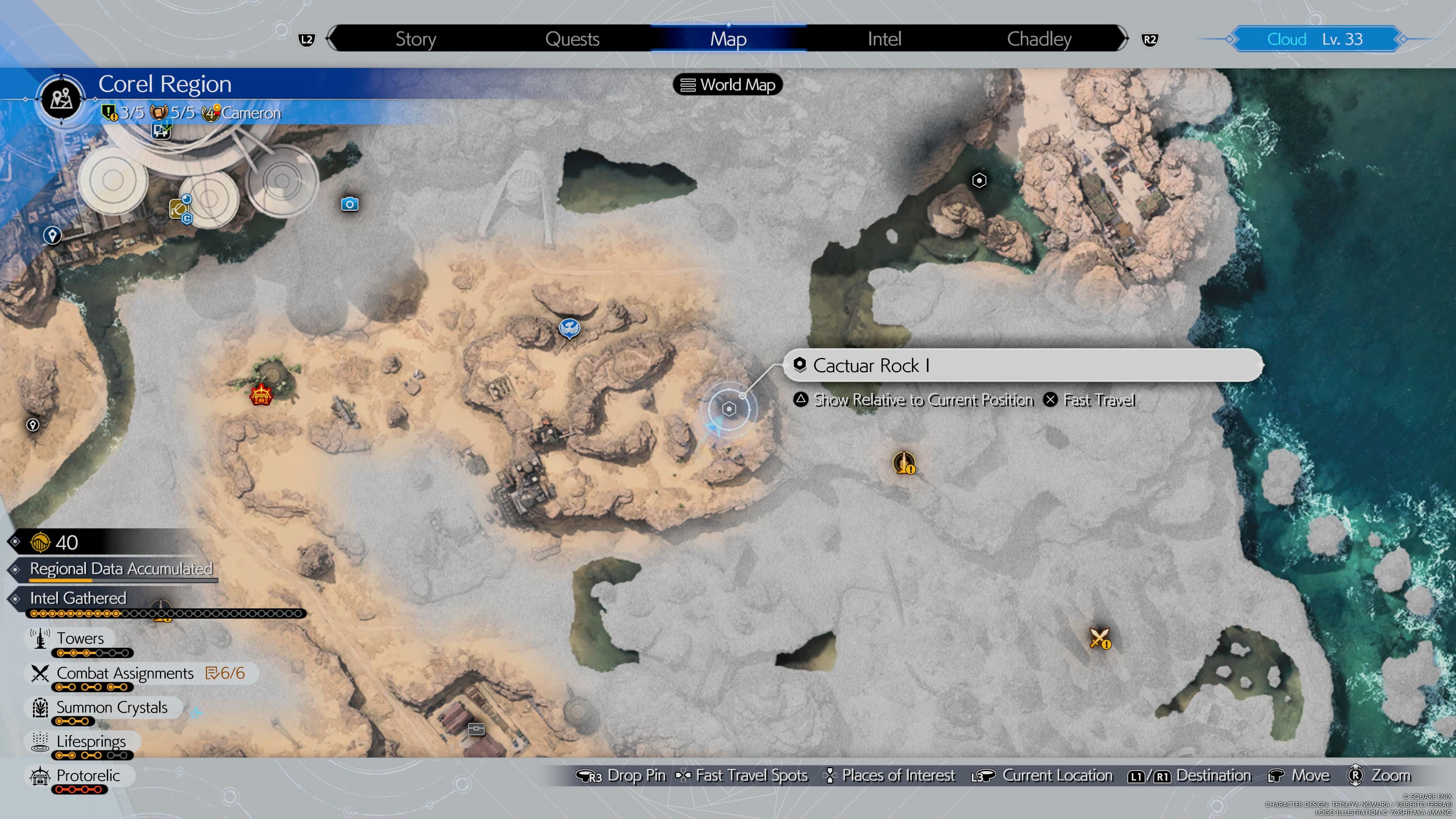 Cactuar Rock 1 location - FF7 Rebirth