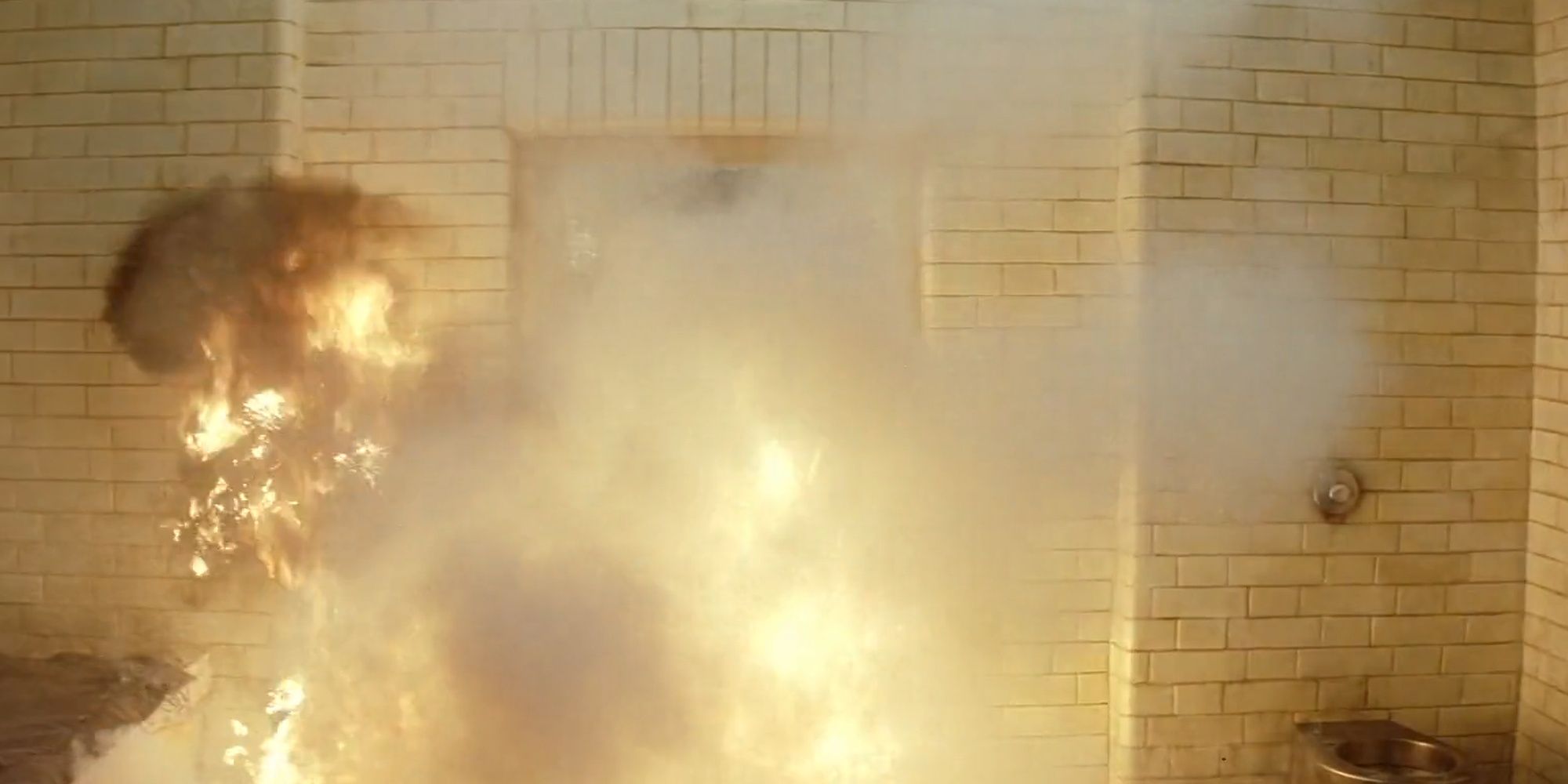 Batman Begins: The Fireball Left Behind By Batmans Explosives