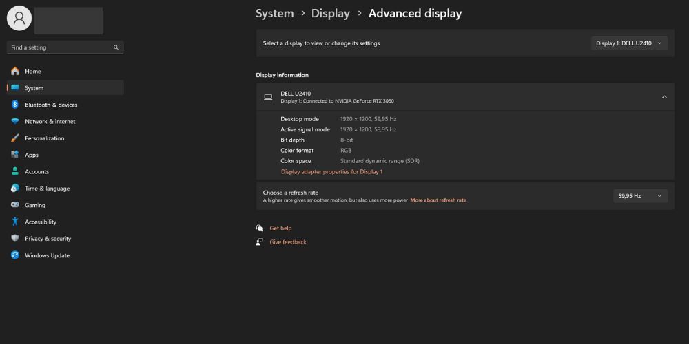 Change Refresh Rate Windows Optimizing PC For Gaming