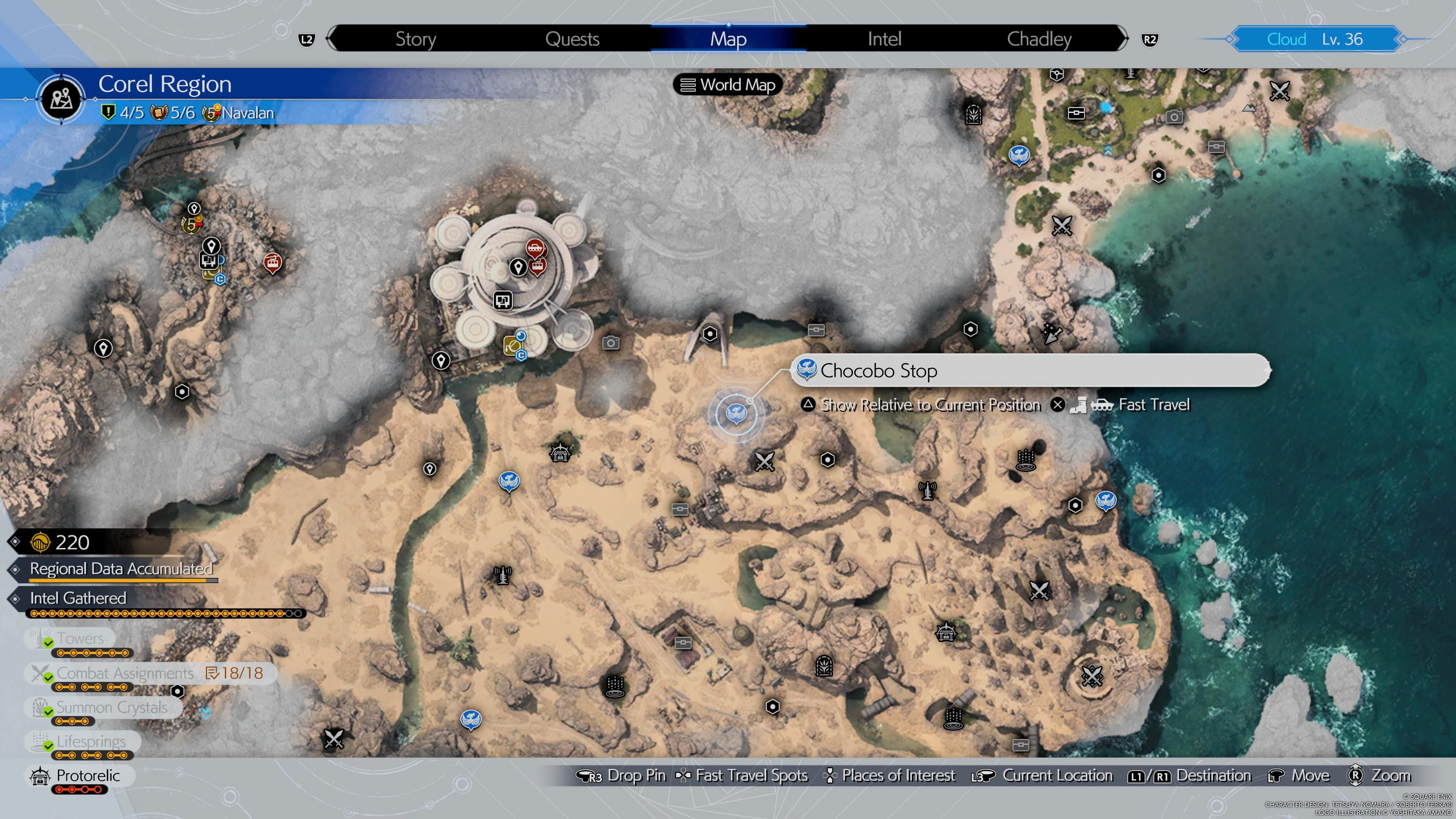 Chocobo Stop number 4 location - FF7 Rebirth