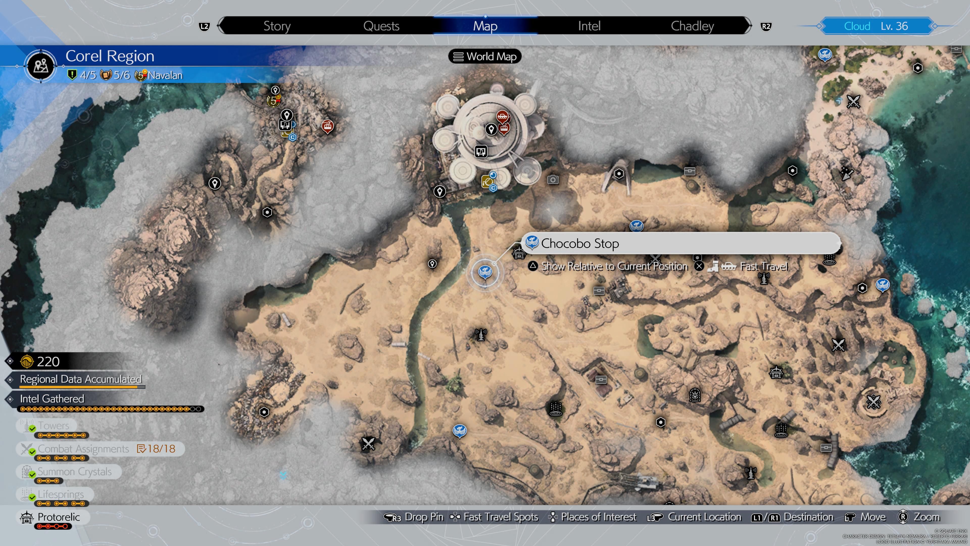 Chocobo Stop number 5 location - FF7 Rebirth