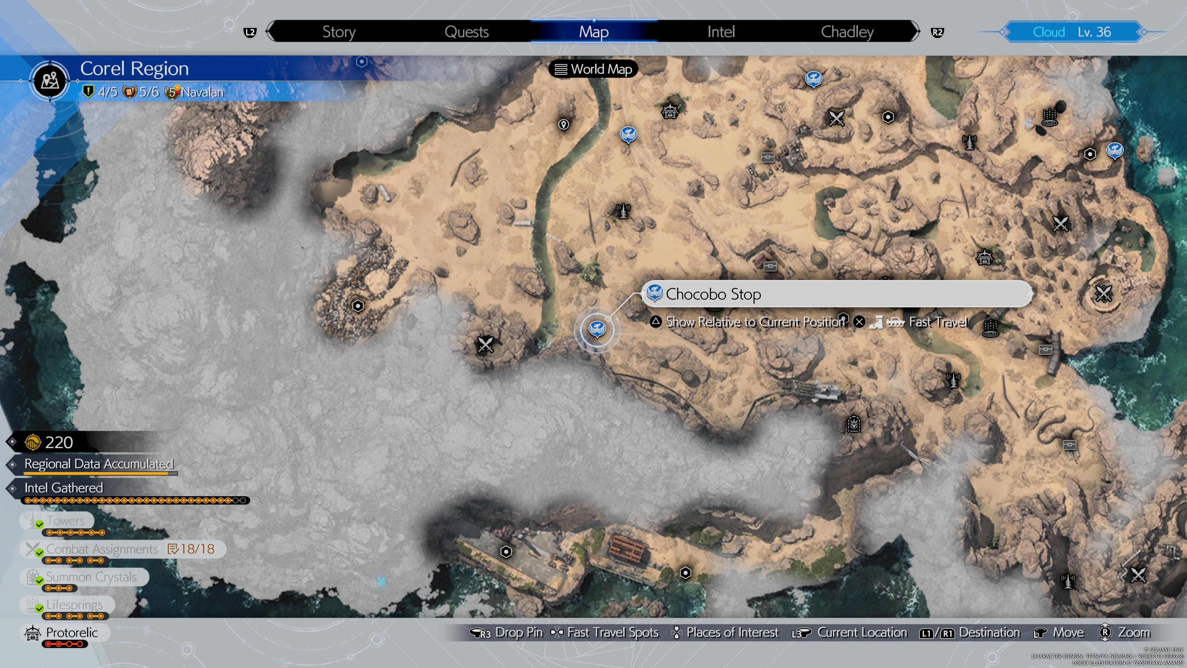 Chocobo Stop number 6 location - FF7 Rebirth