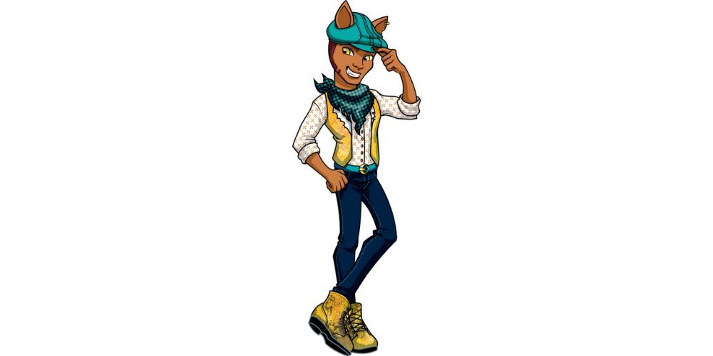 Clawd Wolf Standing With Legs Crossed Hand On Hip And Hand On Cap