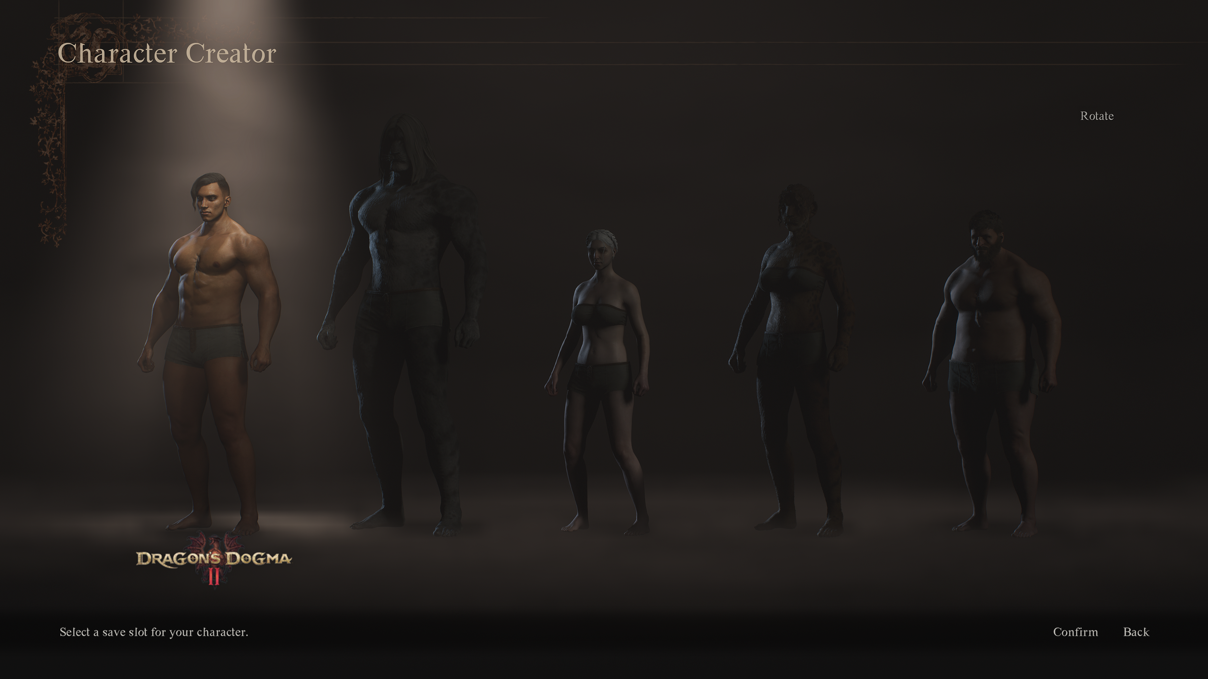 Dragon's Dogma 2 Character Creator - Base Model Selection