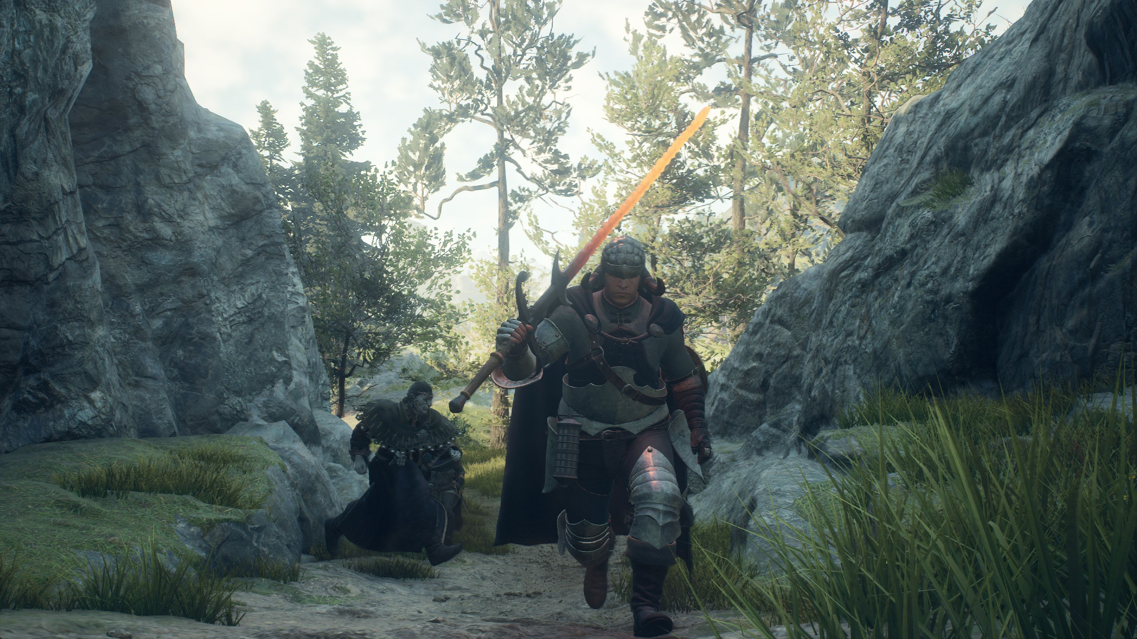 The Warrior Arisen walks toward us in Dragon's Dogma 2.