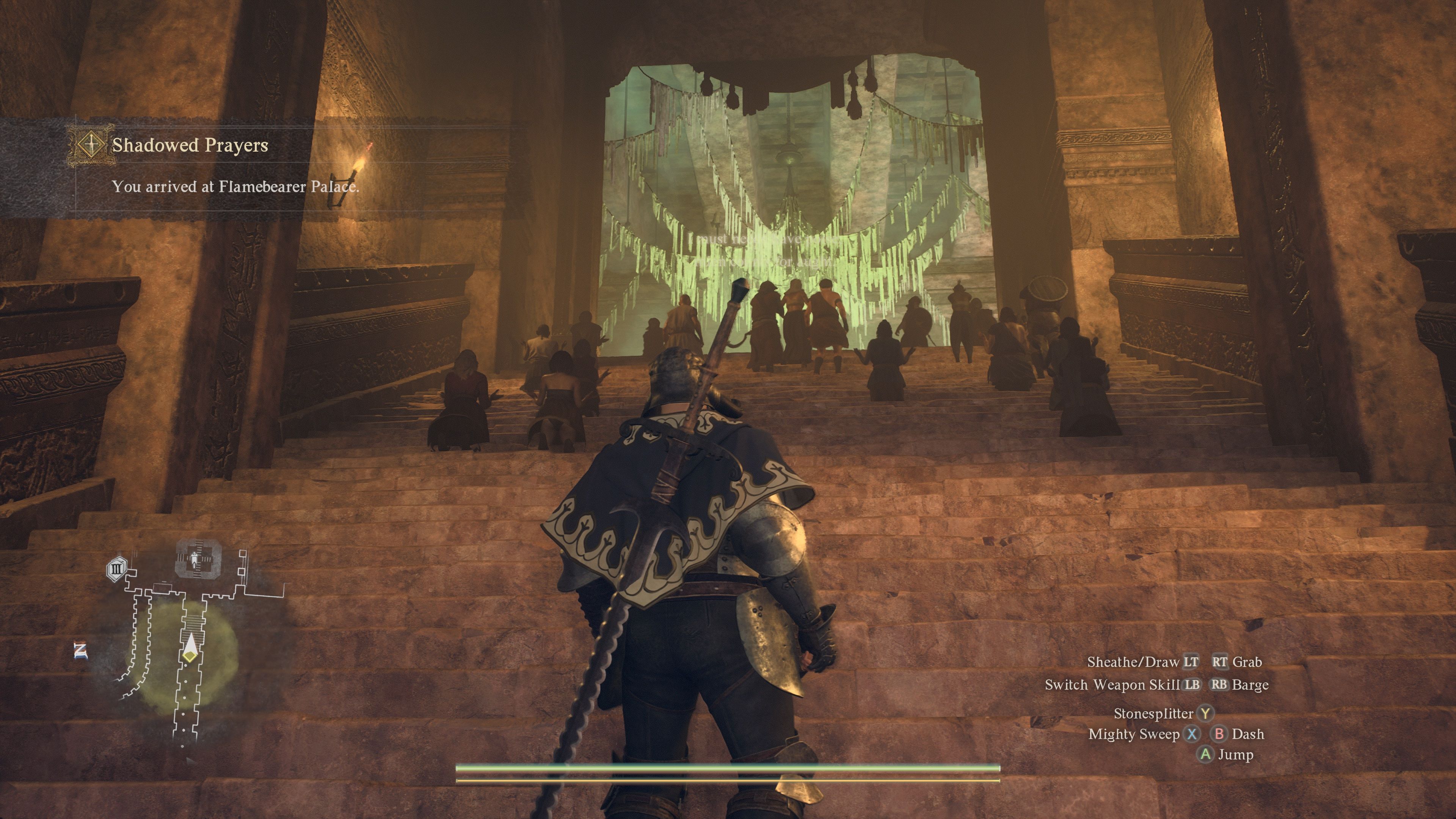 The Arisen Looking For An Assassin during Shadowed Prayers in Dragon's Dogma 2.