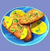Disney Dreamlight Valley Lemon Garlic Swordfish