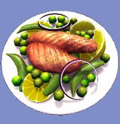 Disney Dreamlight Valley Pan-Seared Tilapia and Vegetables