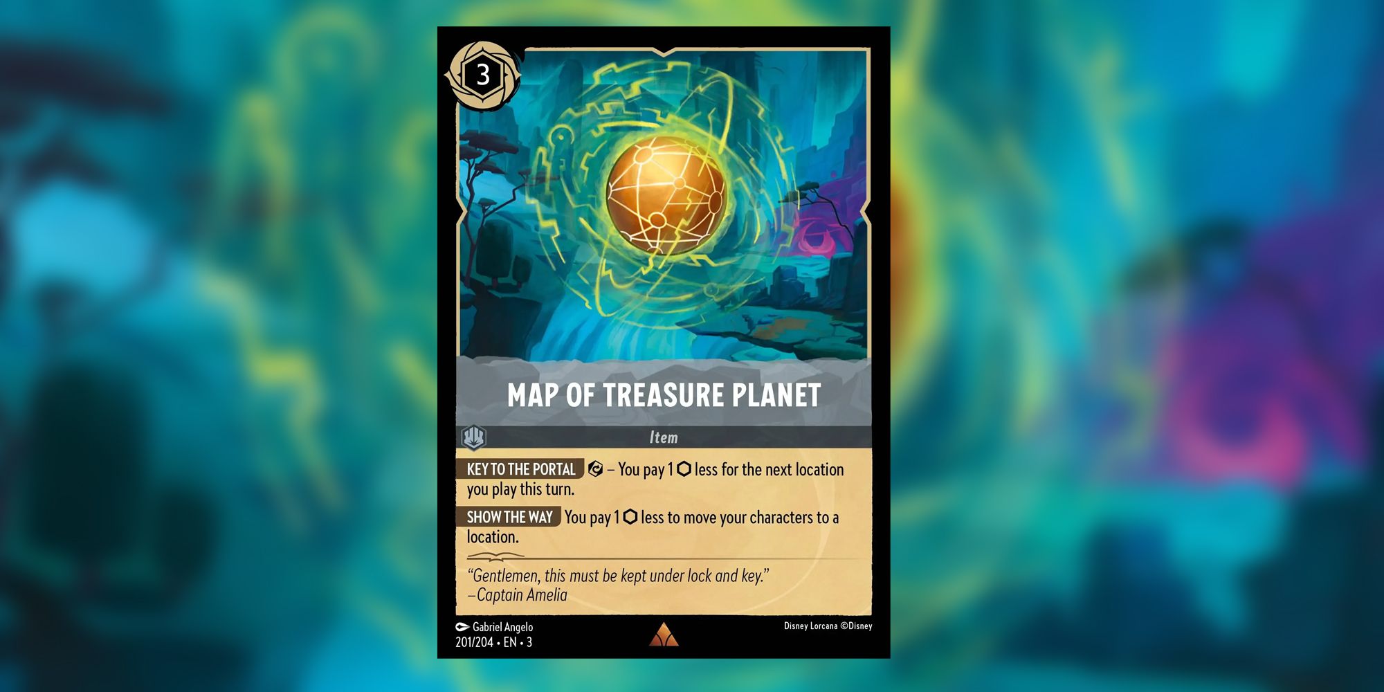 Disney Lorcana Item mapof treasure planet