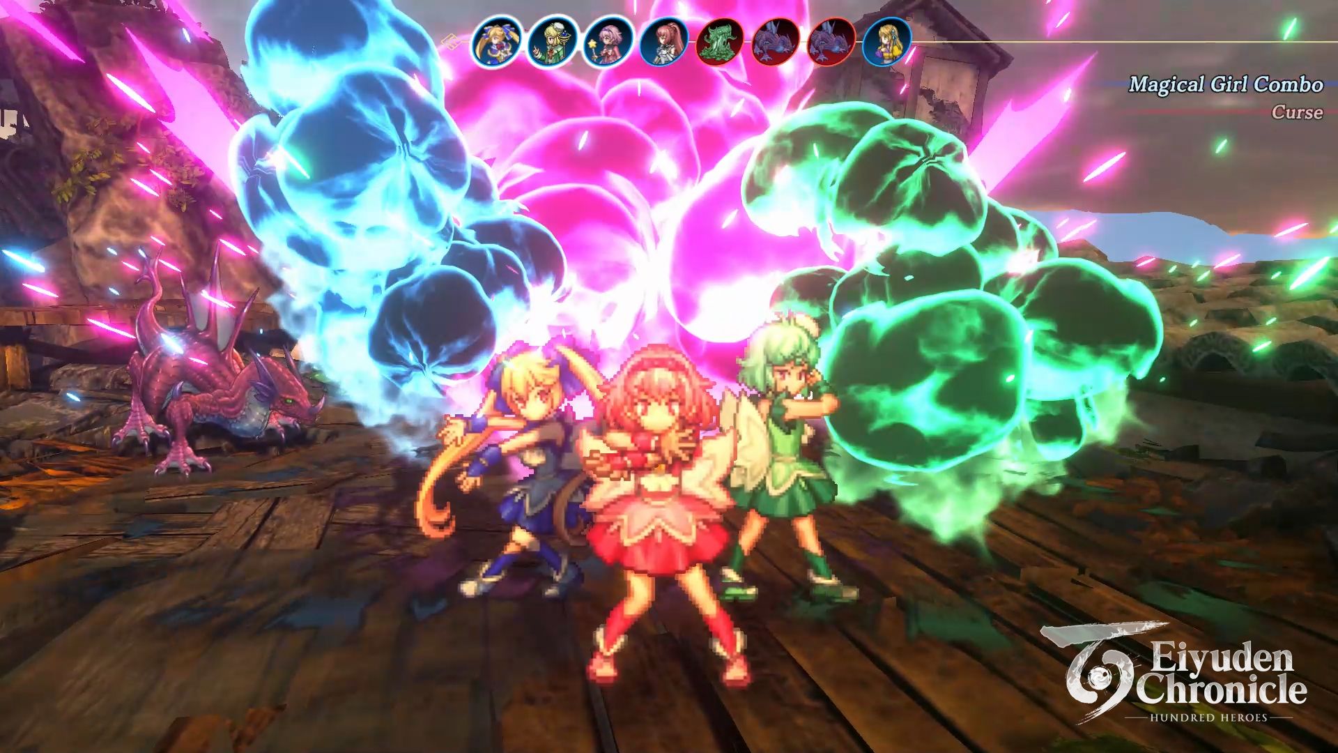 Eiyuden Chronicle, Three Magical Girls Posing