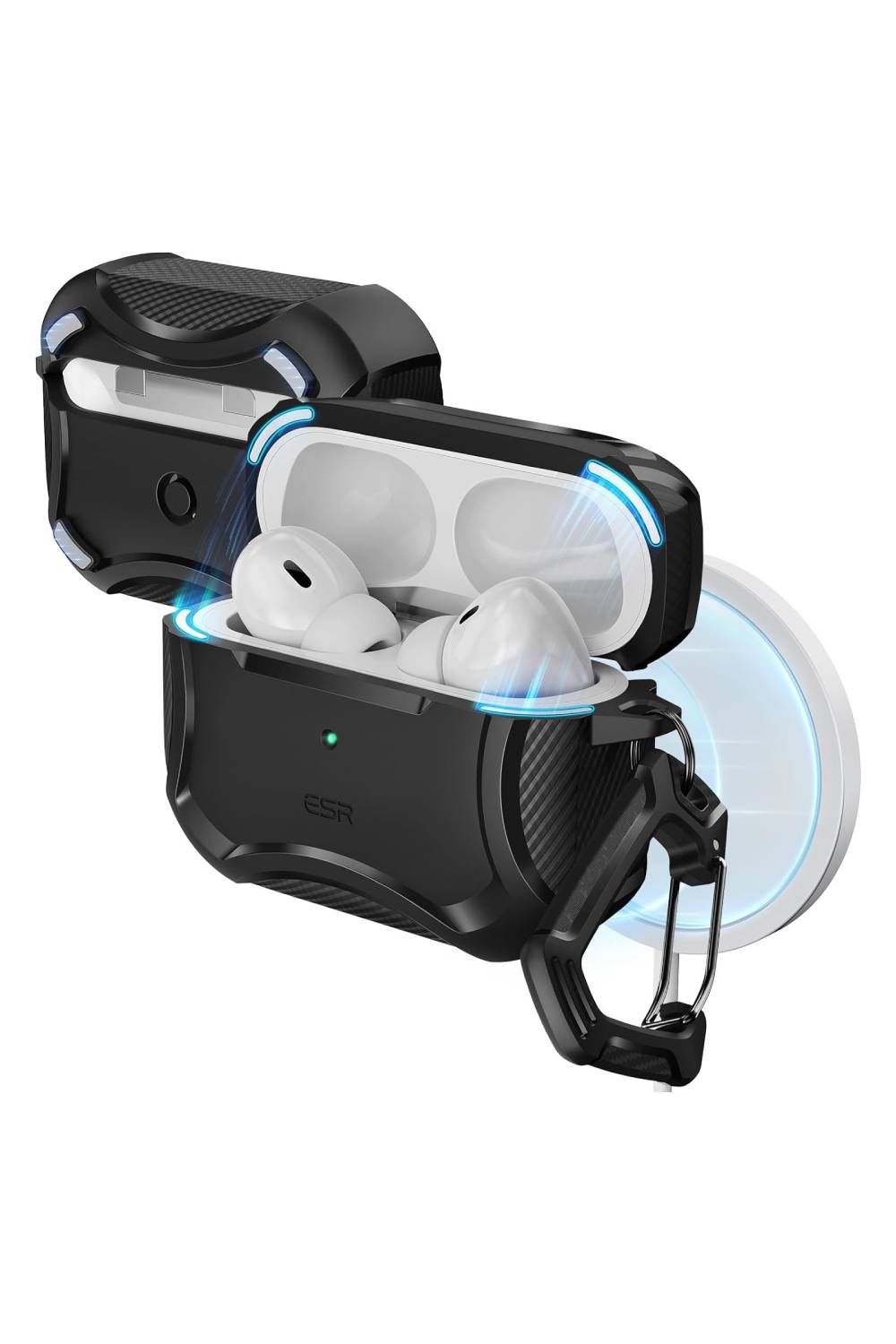 ESR AirPods Pro (2023_2022_2019) Cyber Tough Case (HaloLock)