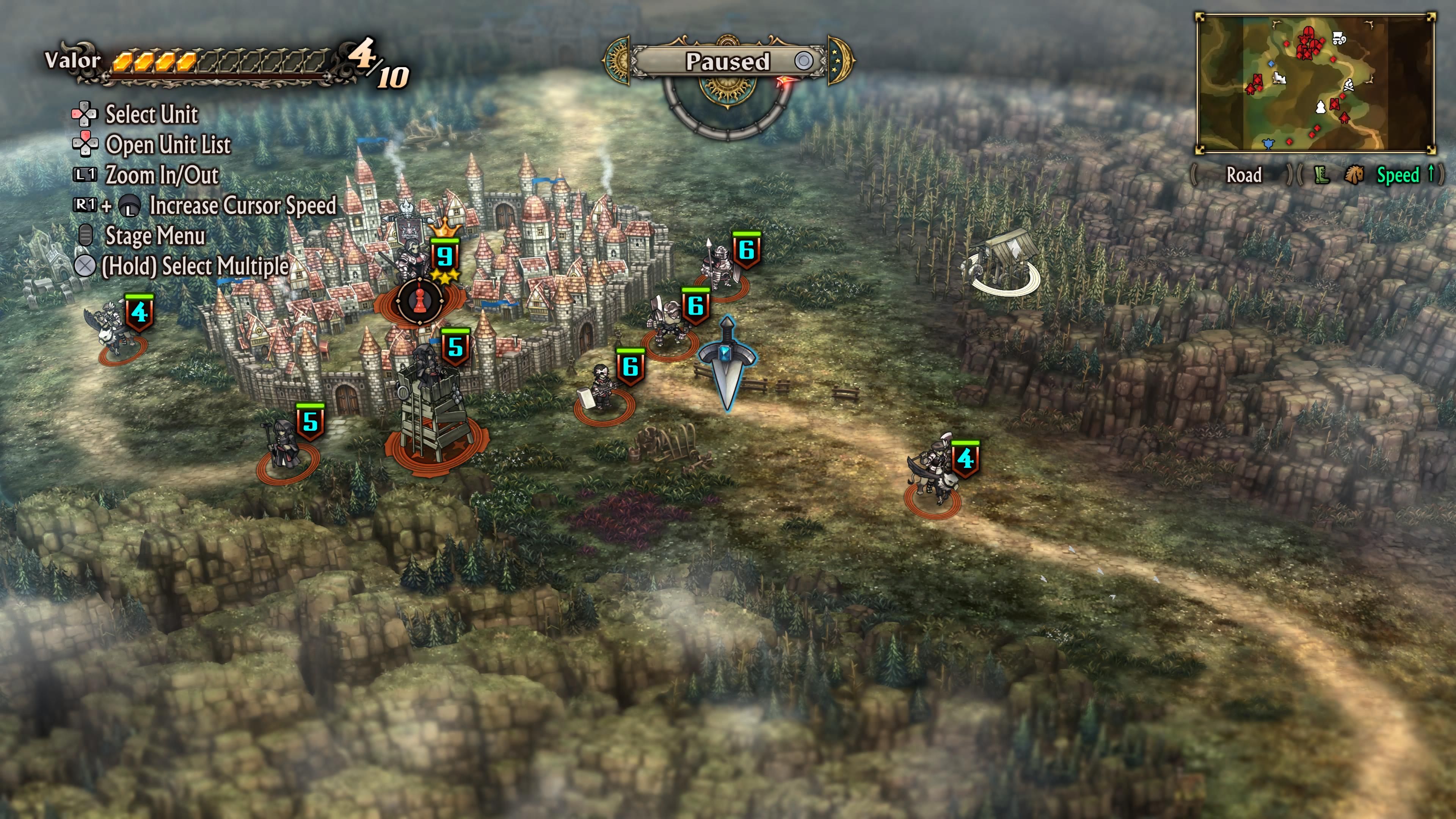 Eucit city in the Priestess Abducted quest in Unicorn Overlord