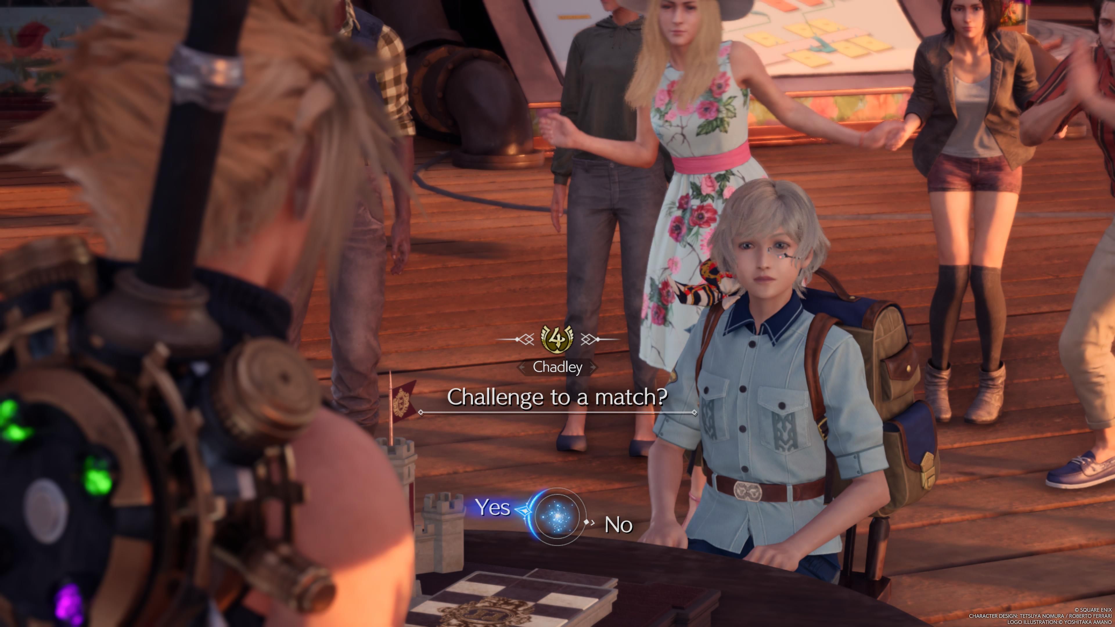 Cloud facing down Chadley at the Queen's Blood Invitational