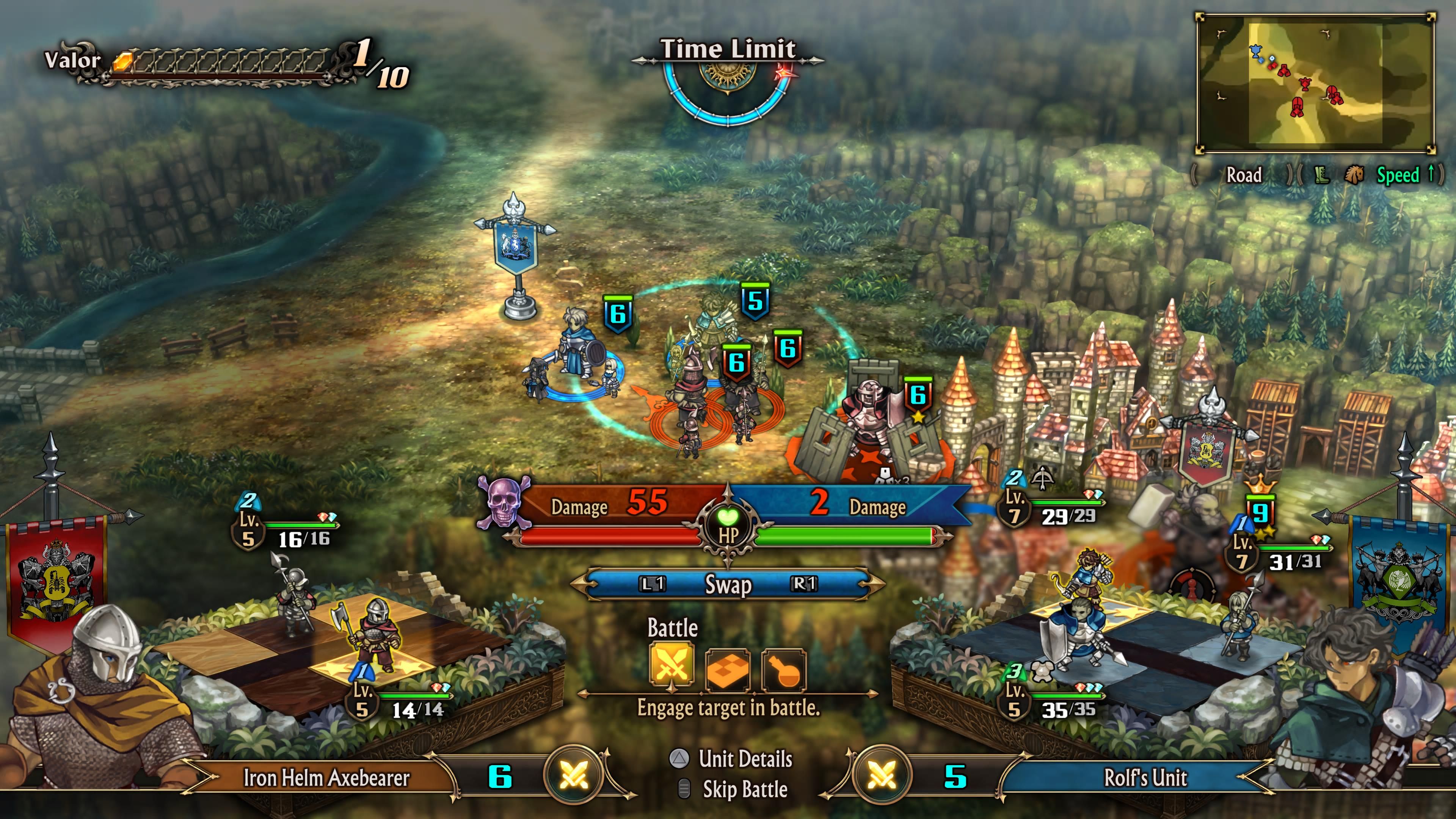 Fighting at Barbatimo in Unicorn Overlord