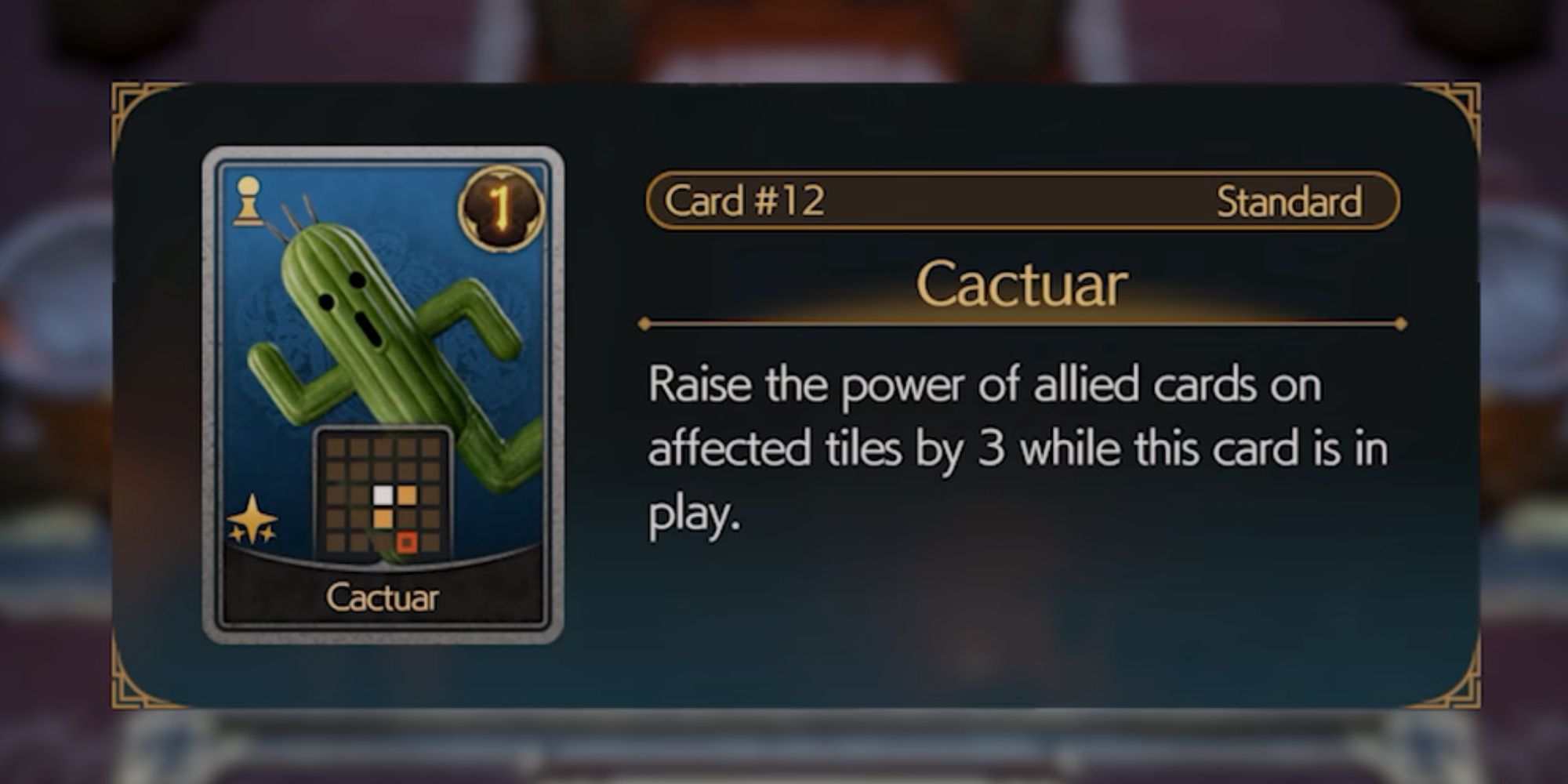 Final Fantasy 7 Rebirth Cactuar Card