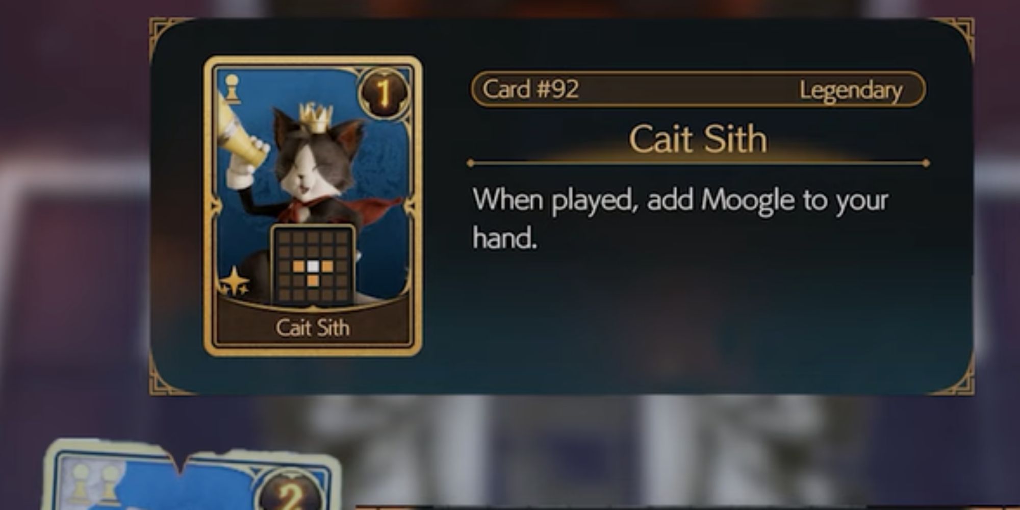 Final Fantasy 7 Rebirth Cat Sith Card