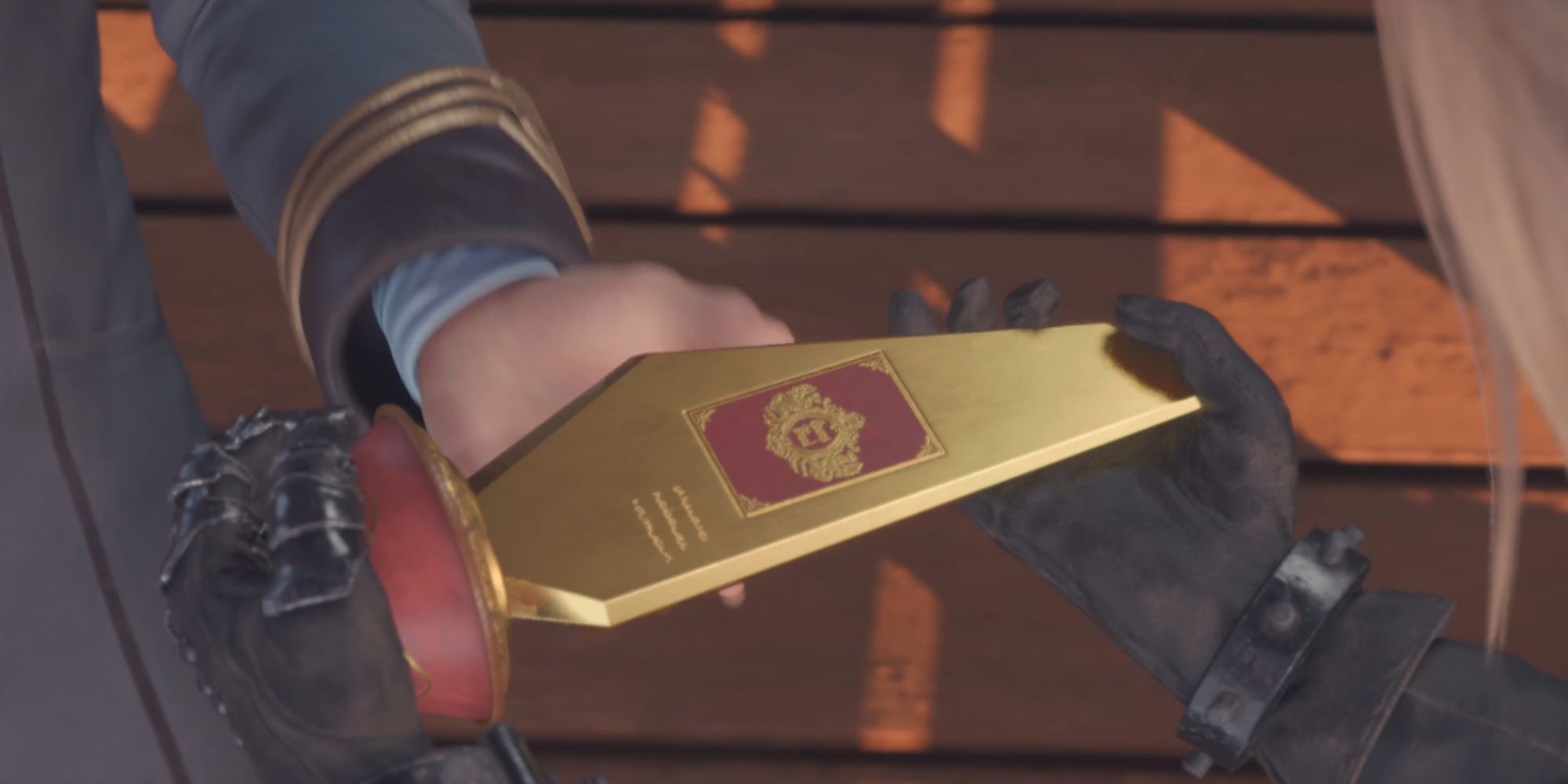 Cloud receiving a medal in Final fantasy 7 rebirth 
