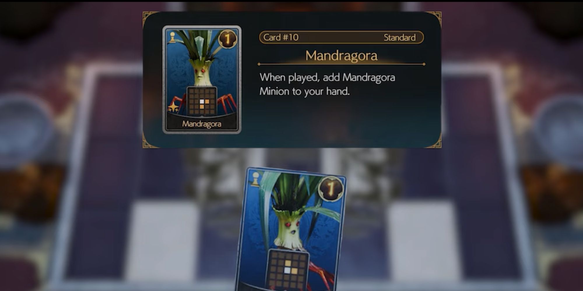 Final Fantasy 7 Rebirth Mandragora Card