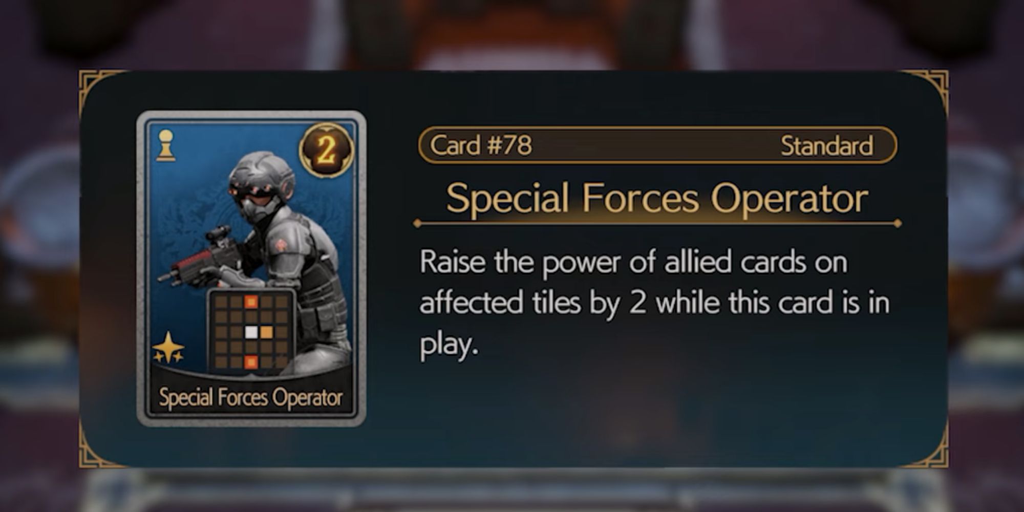 Final Fantasy 7 Rebirth Special Forces Operator Card
