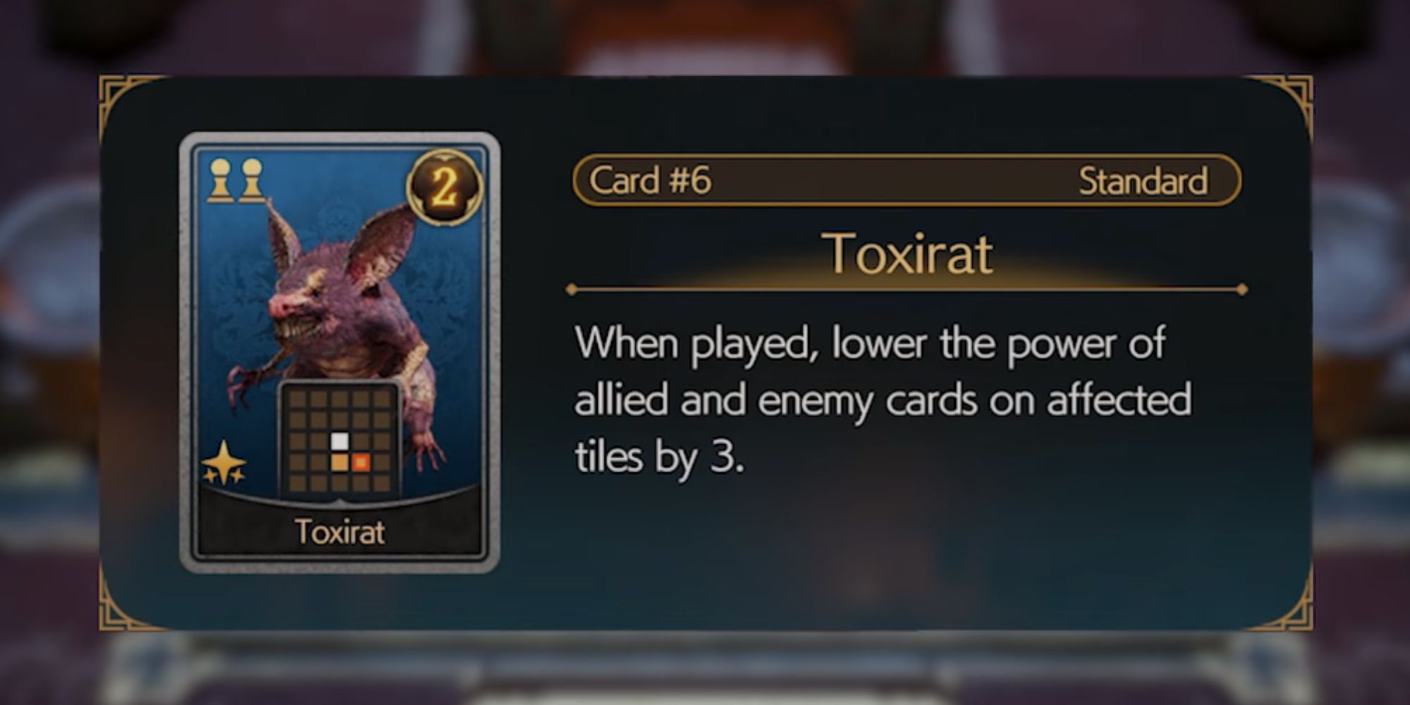Final Fantasy 7 Rebirth Toxirat Card
