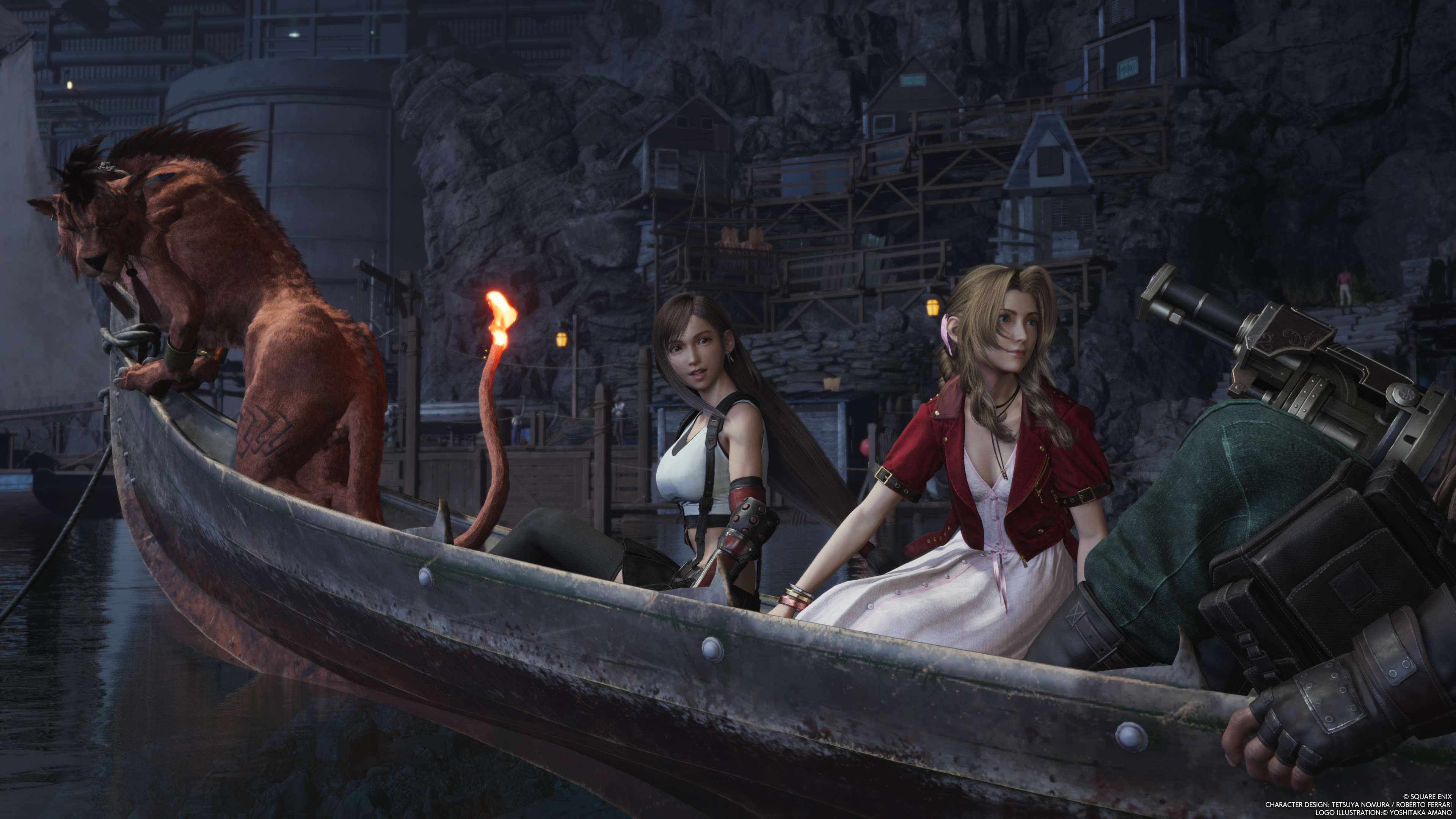 Final Fantasy 7 Rebirth - The gang is on a boat