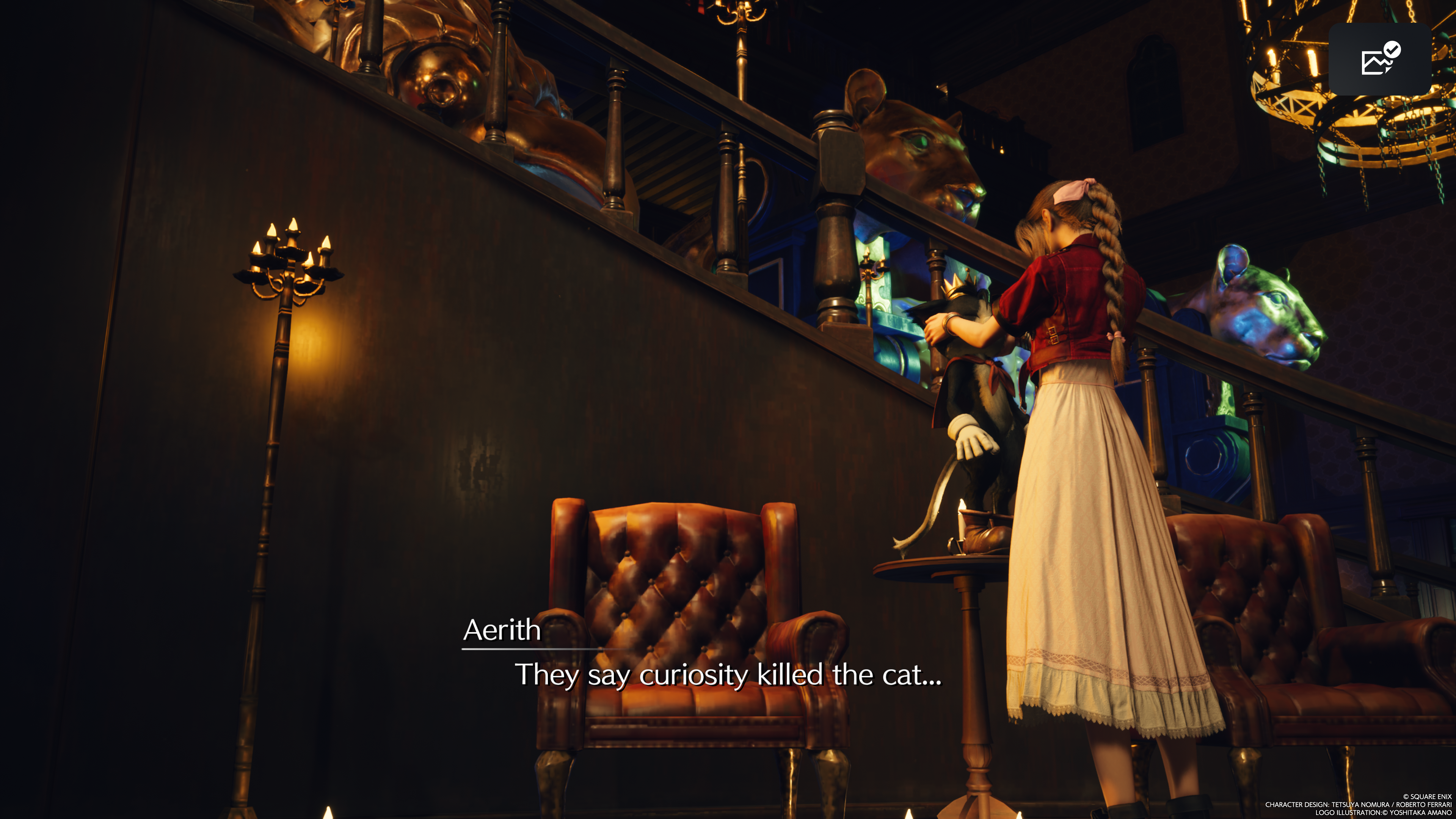 Final Fantasy 7 Rebirth - Aerith bullies Cait Sith