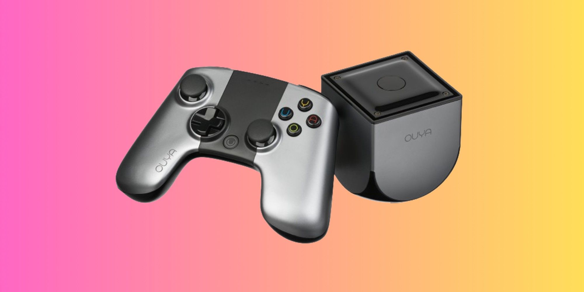 Ouya console and controller. 