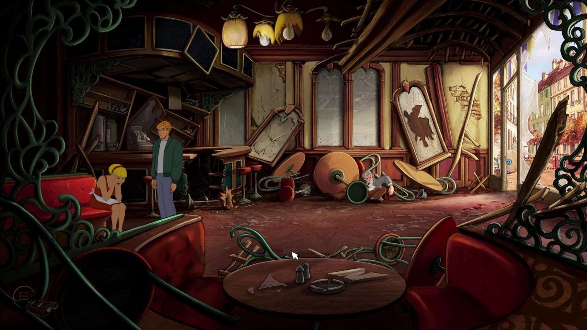 George in the cafe in Broken Sword Reforged with the newer graphics.