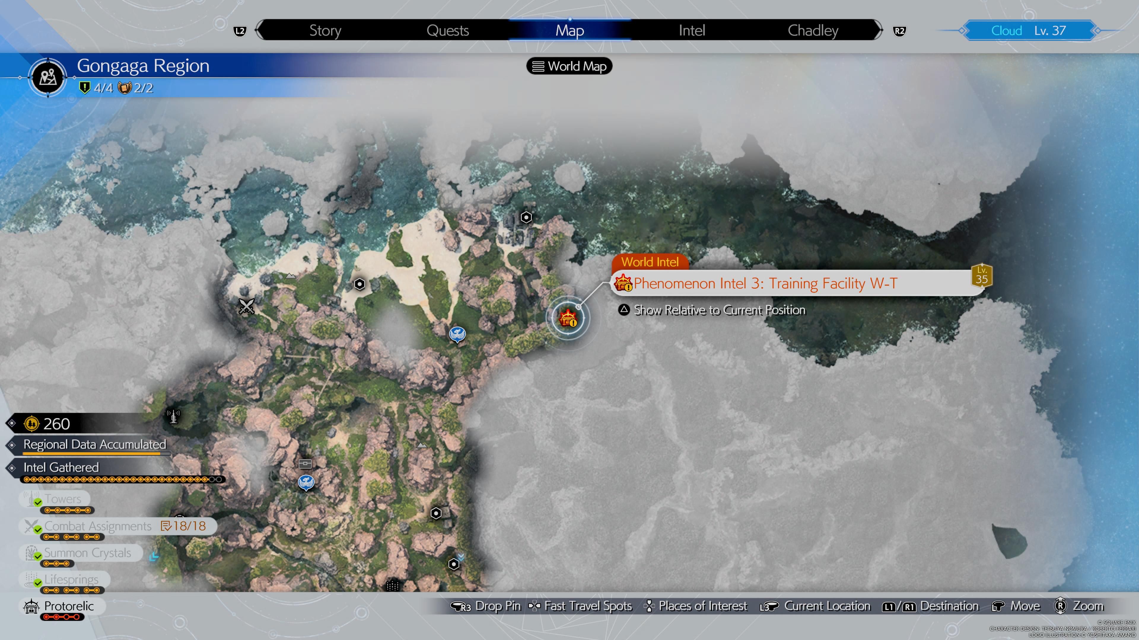 Gongaga Region - Phenomenon Intel 3 Training Facility W-T location - FF7 Rebirth