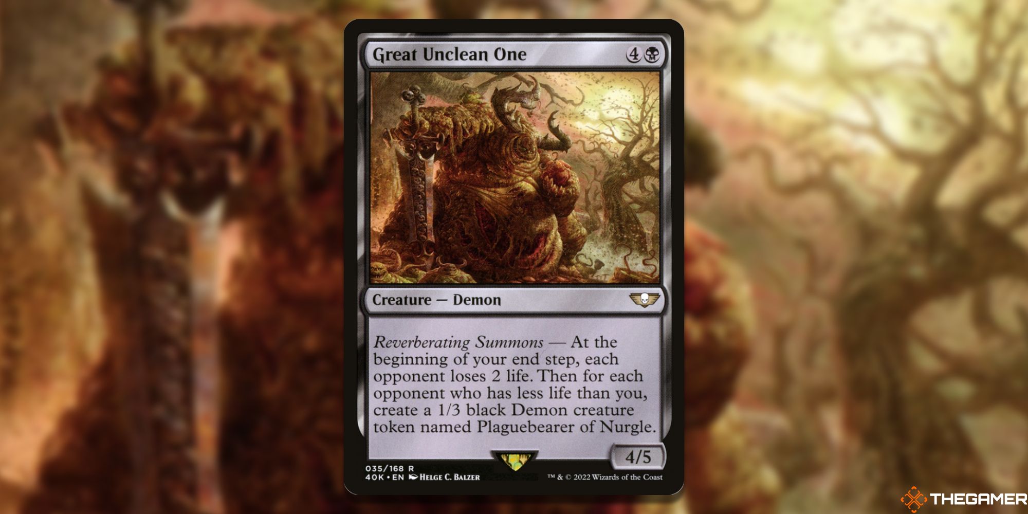 MTG: Great Unclean One card