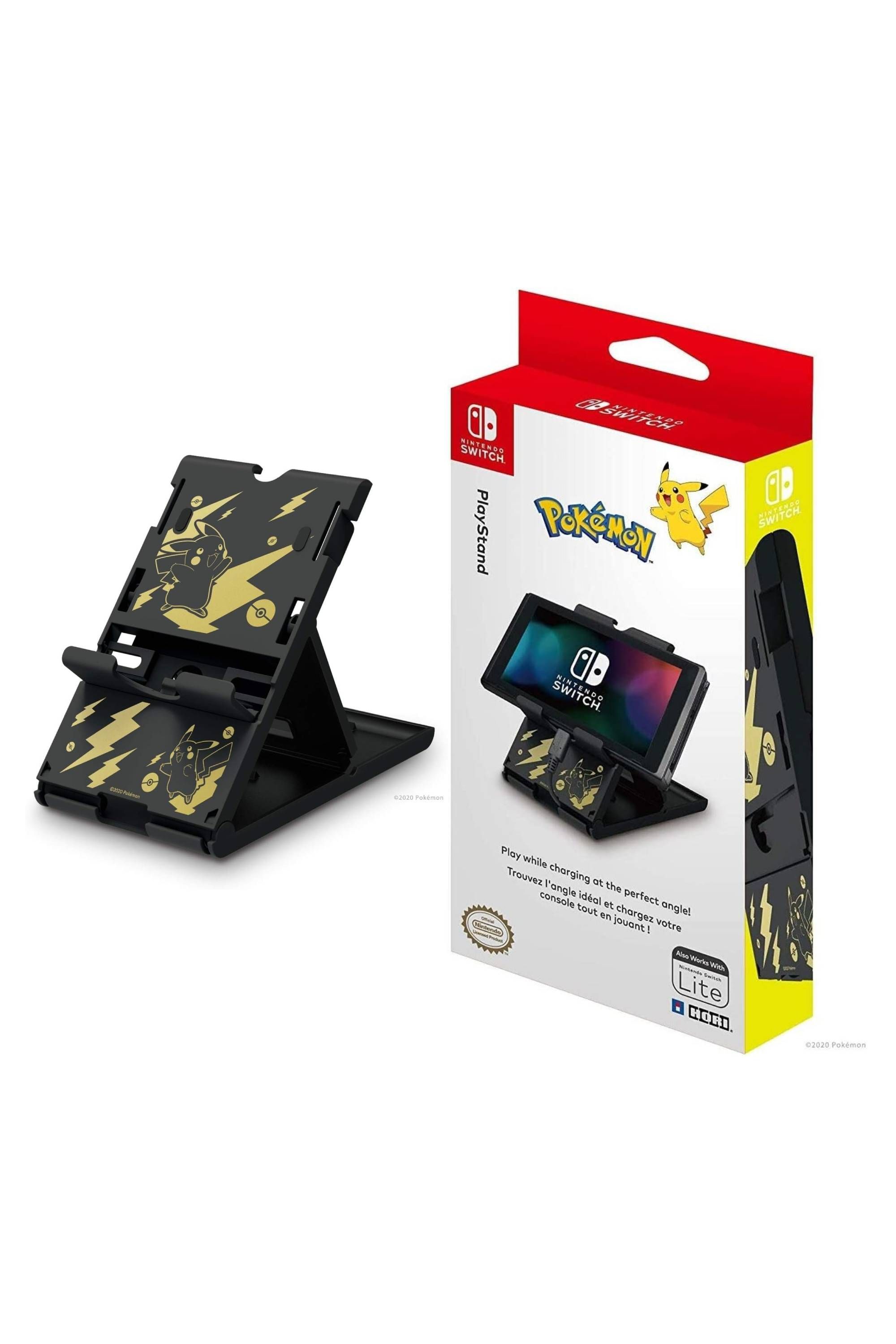 HORI Nintendo Switch Pokemon Playstand - Black & Gold Pikachu