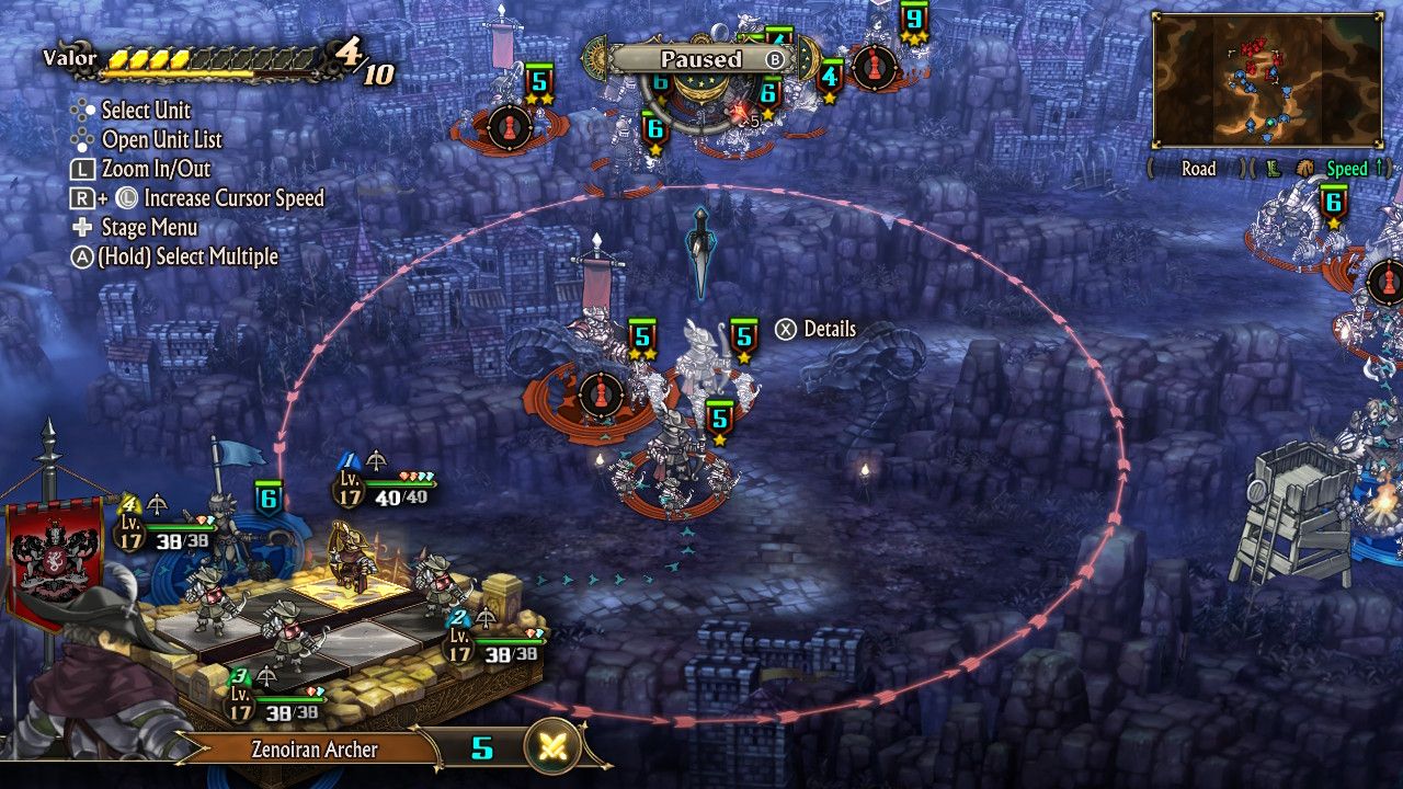 A screenshot showing the reinforcements at the first Soldraga Outskirts