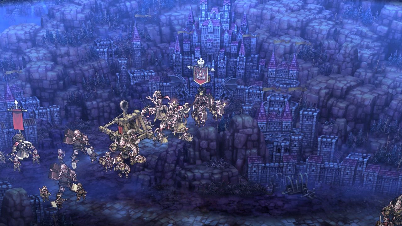A screenshot of Berengaria as an enemy in Unicorn Overlord