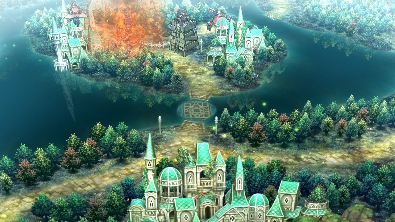 A screenshot showing a bridge raising in Unicorn Overlord