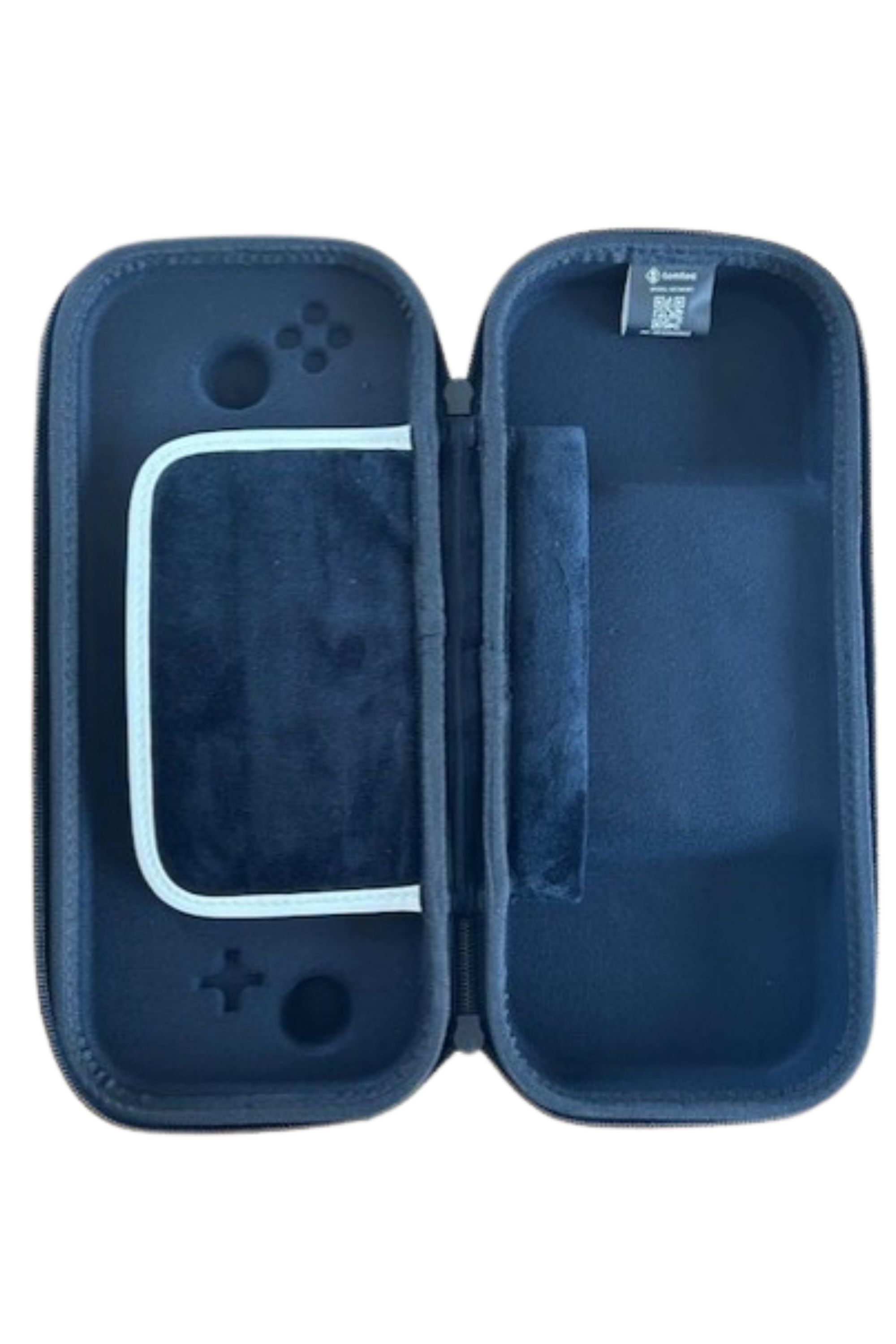 Inside of white tomtoc Switch case