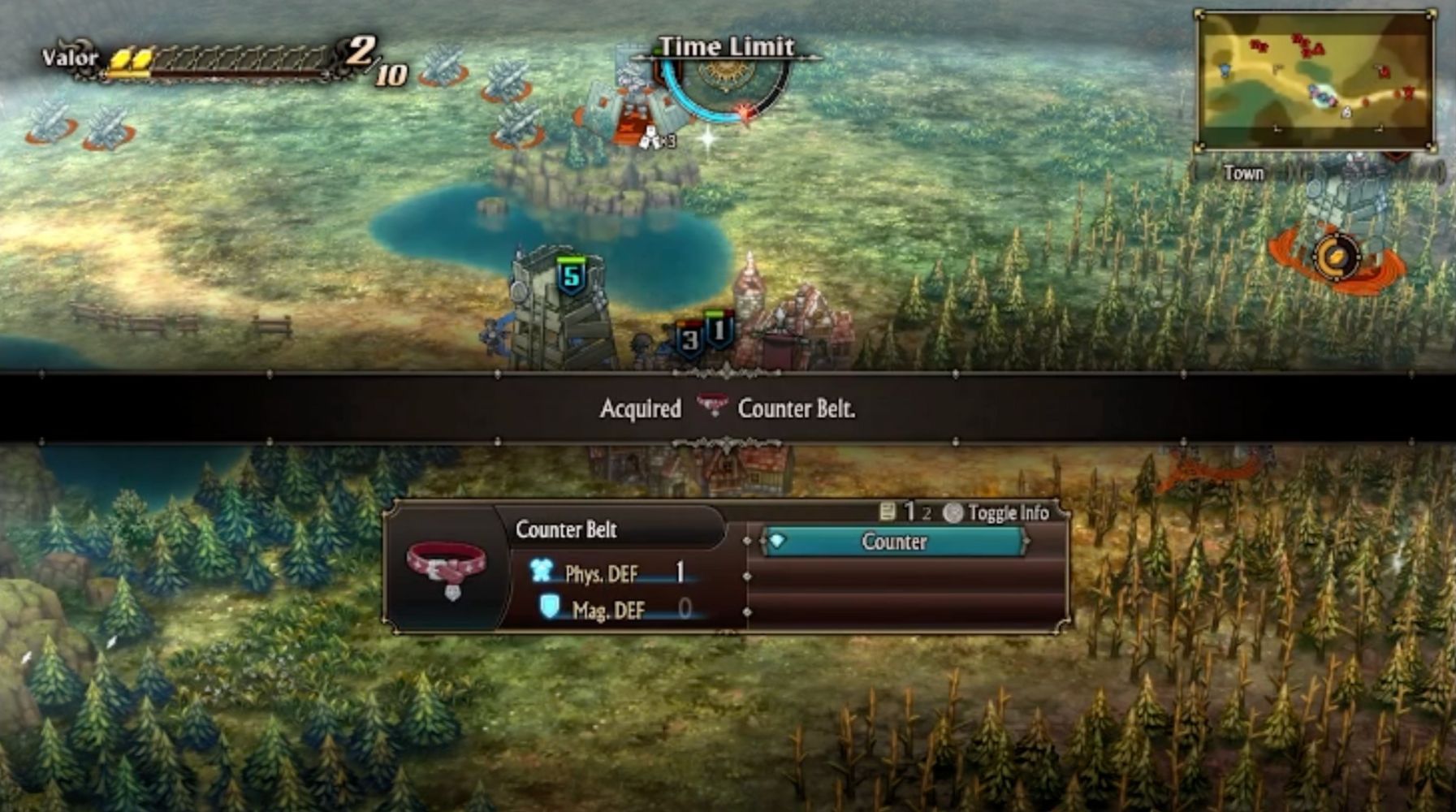A screesnhot of the player obtaining a Counter Belt in Unicorn Overlord