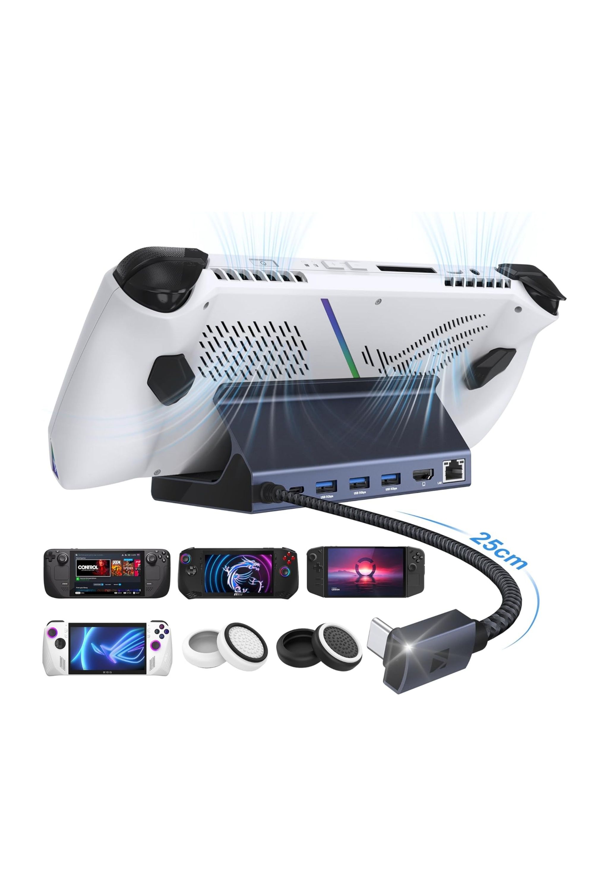 A promotional graphic for the iVANKY 8-in-1 USB dock against a white background.