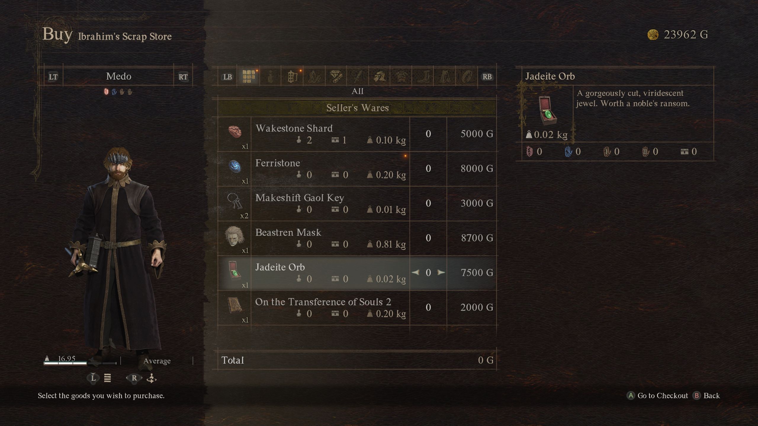 Jadeite Orb for sale at 7500 G - Dragon's Dogma 2