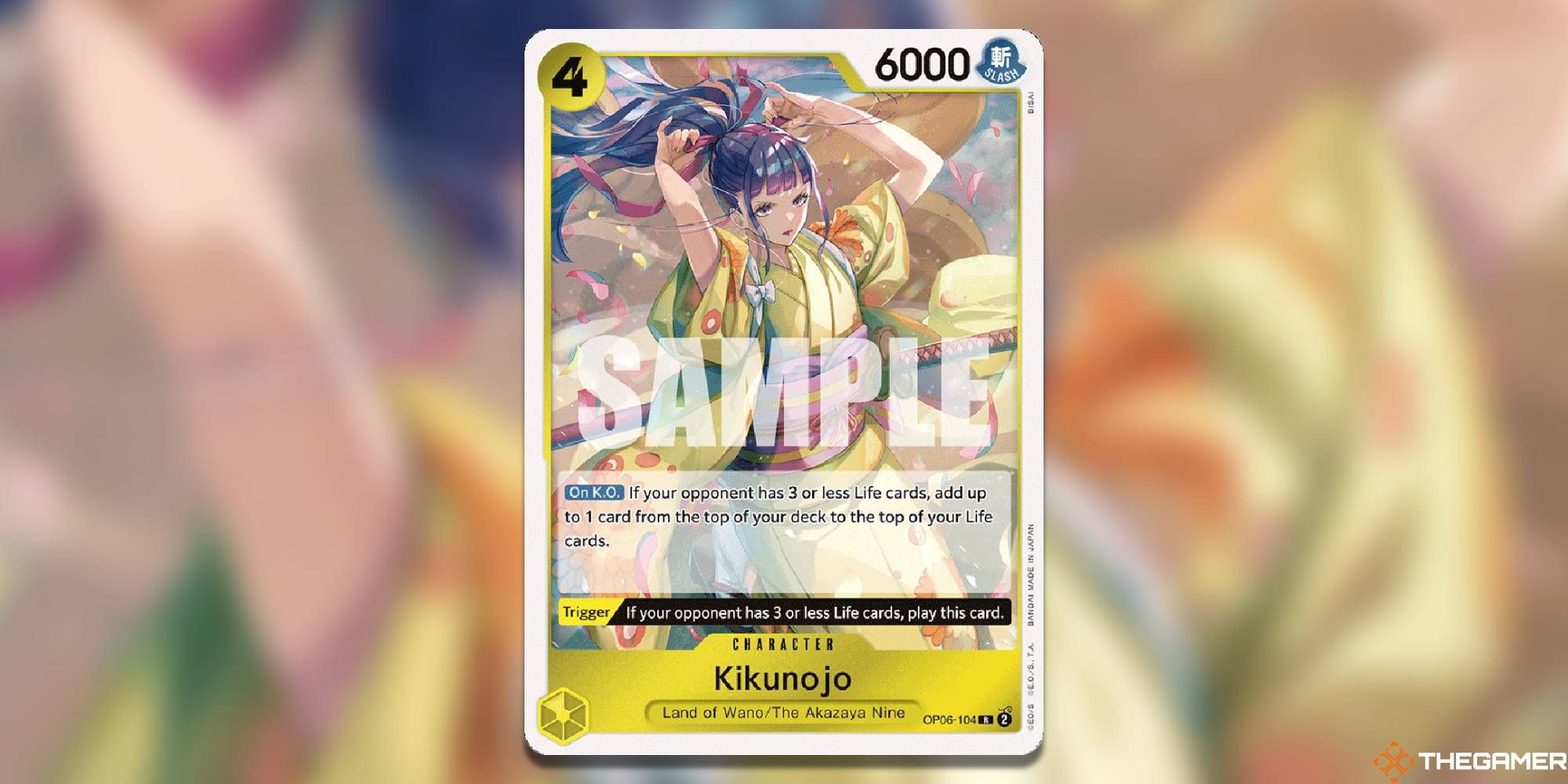 kikunojo op-06 wings of the captain one piece card game