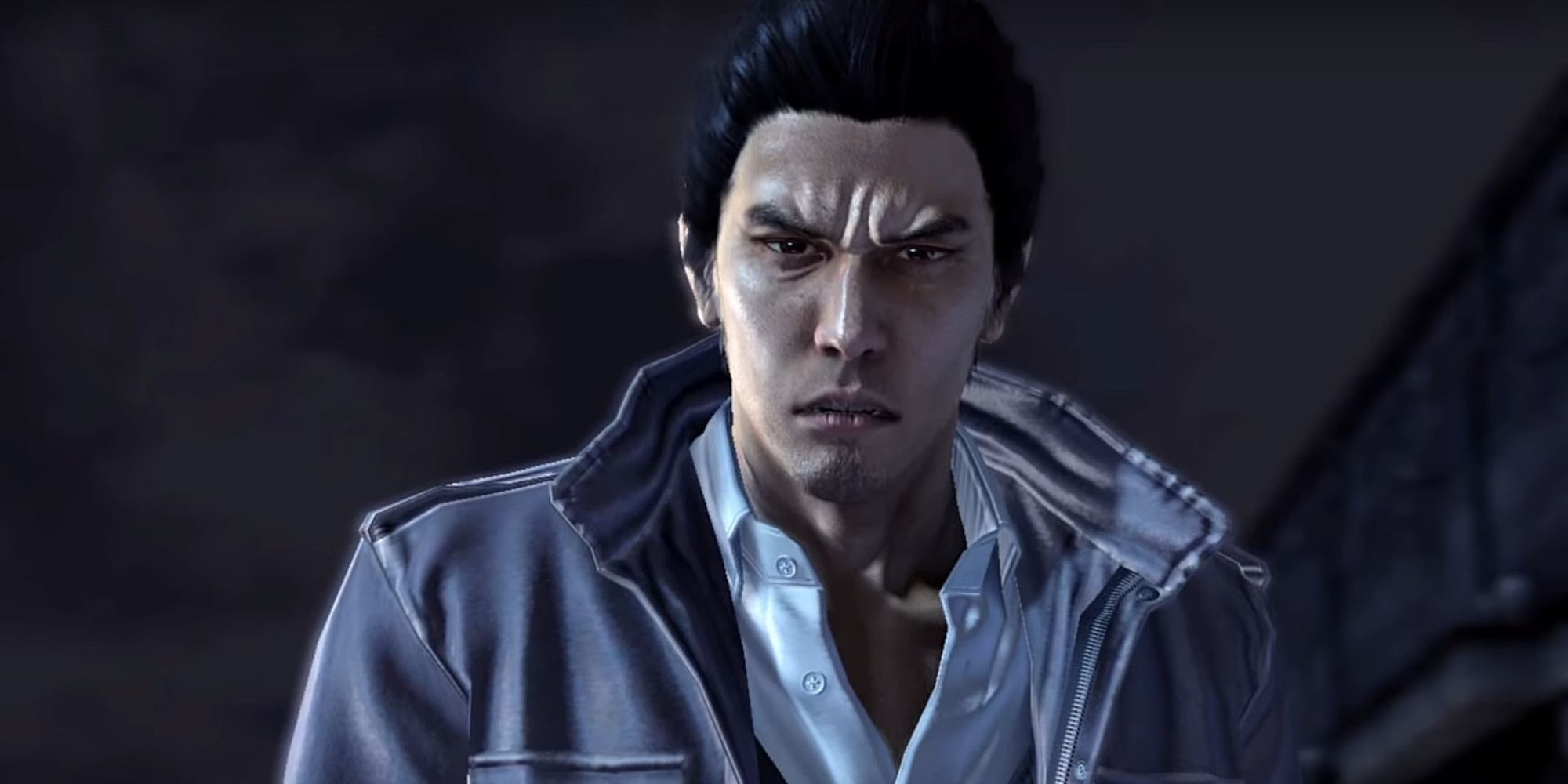 Kiryu Kazama looking toward the camera in Yakuza 5