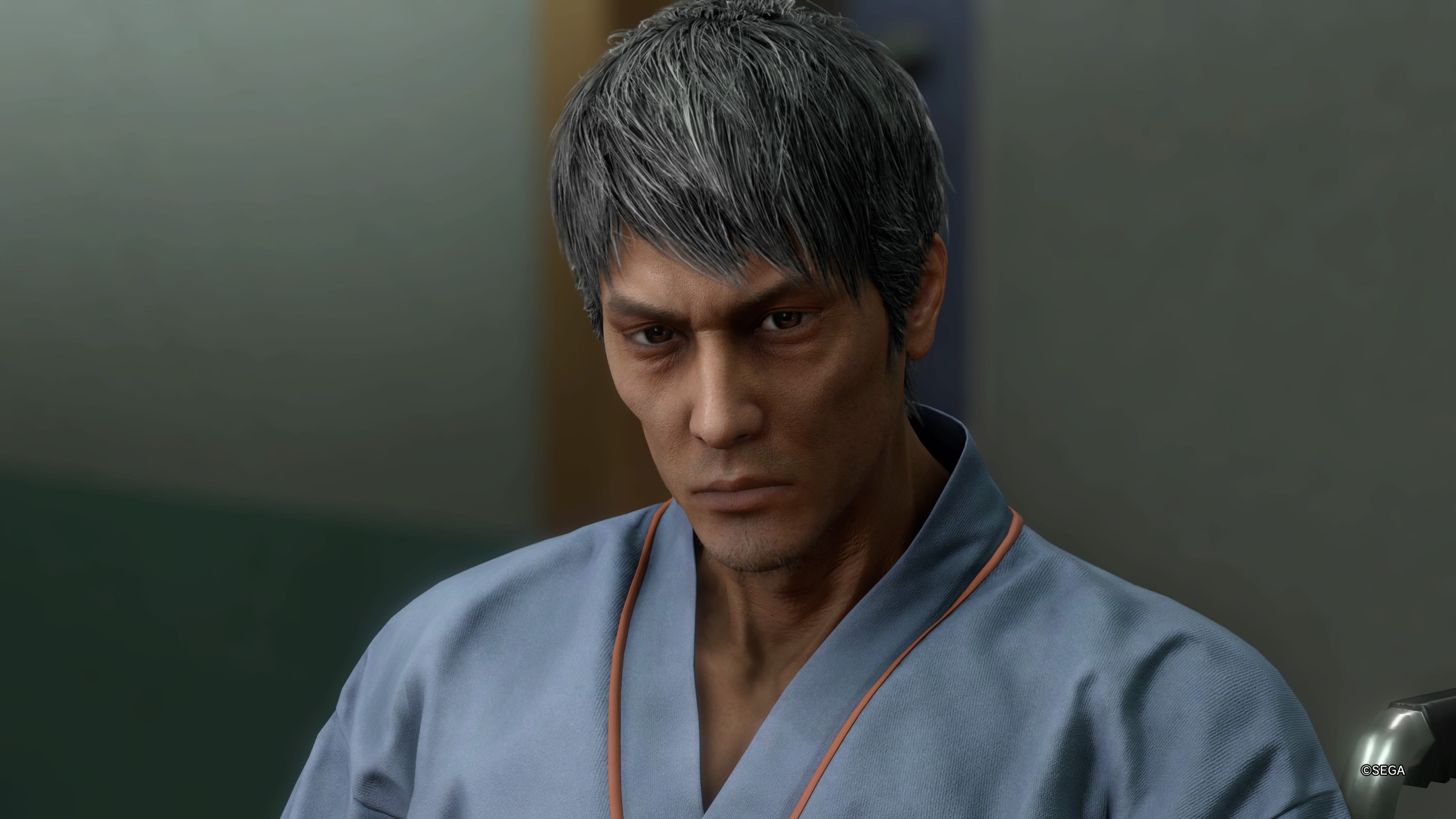Kiryu looking ill in Like a Dragon Infinite Wealth.