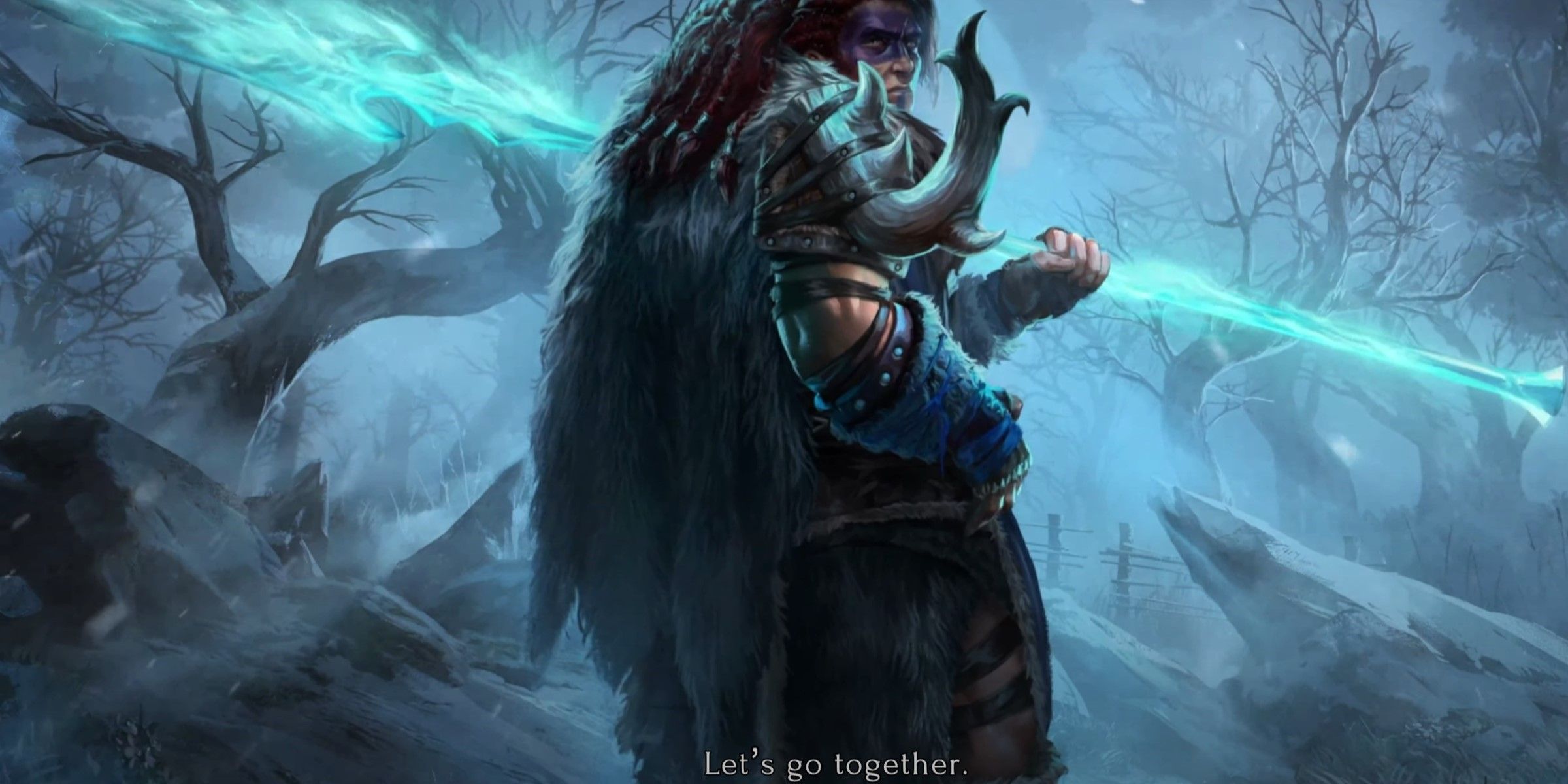 Last Epoch Grael In A Cutscene.