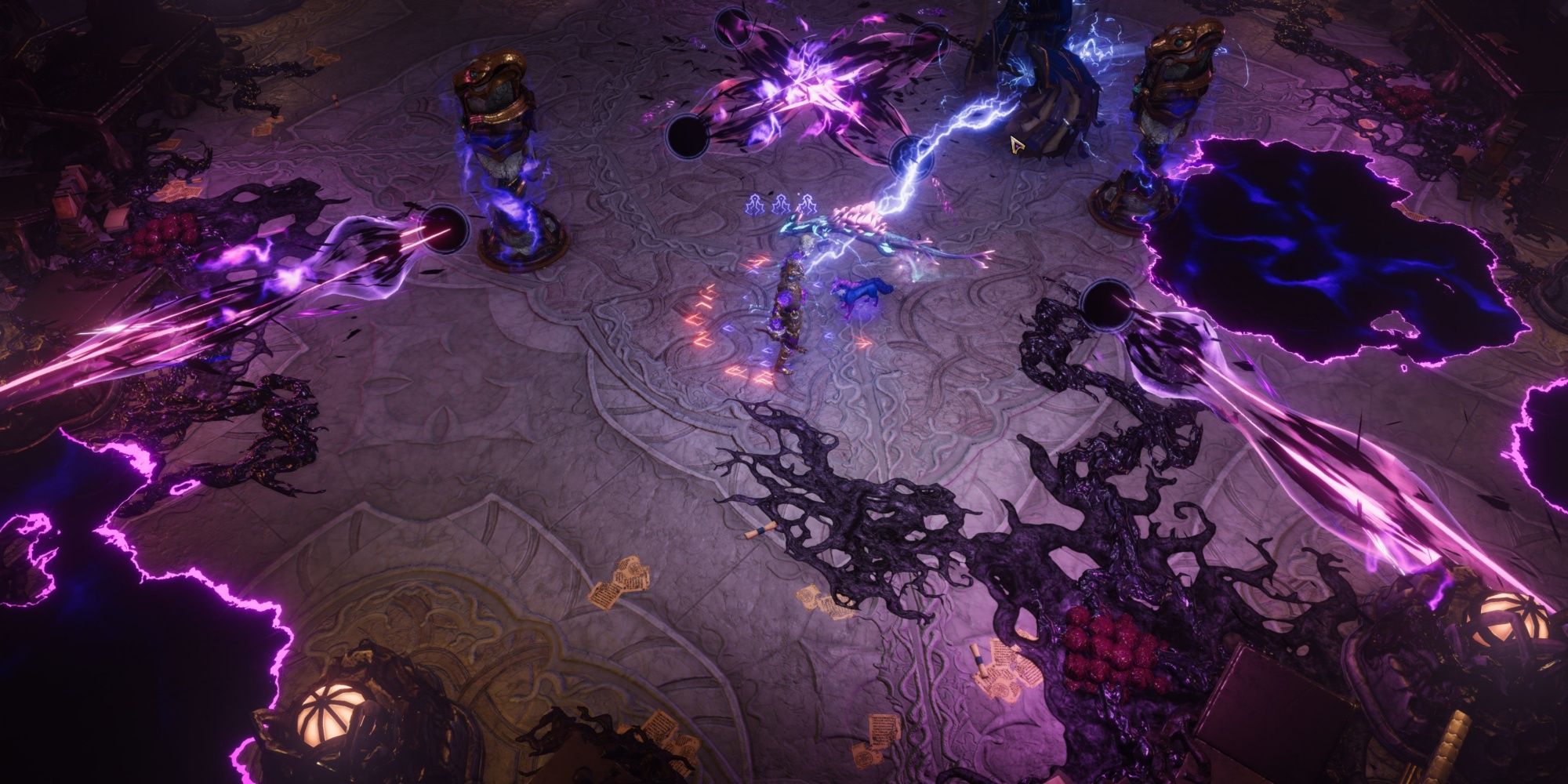 Last Epoch Temporal Sanctum Chronomancer Julra Boss Laser Grid-1