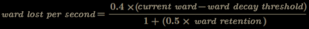 Last Epoch Ward Formula