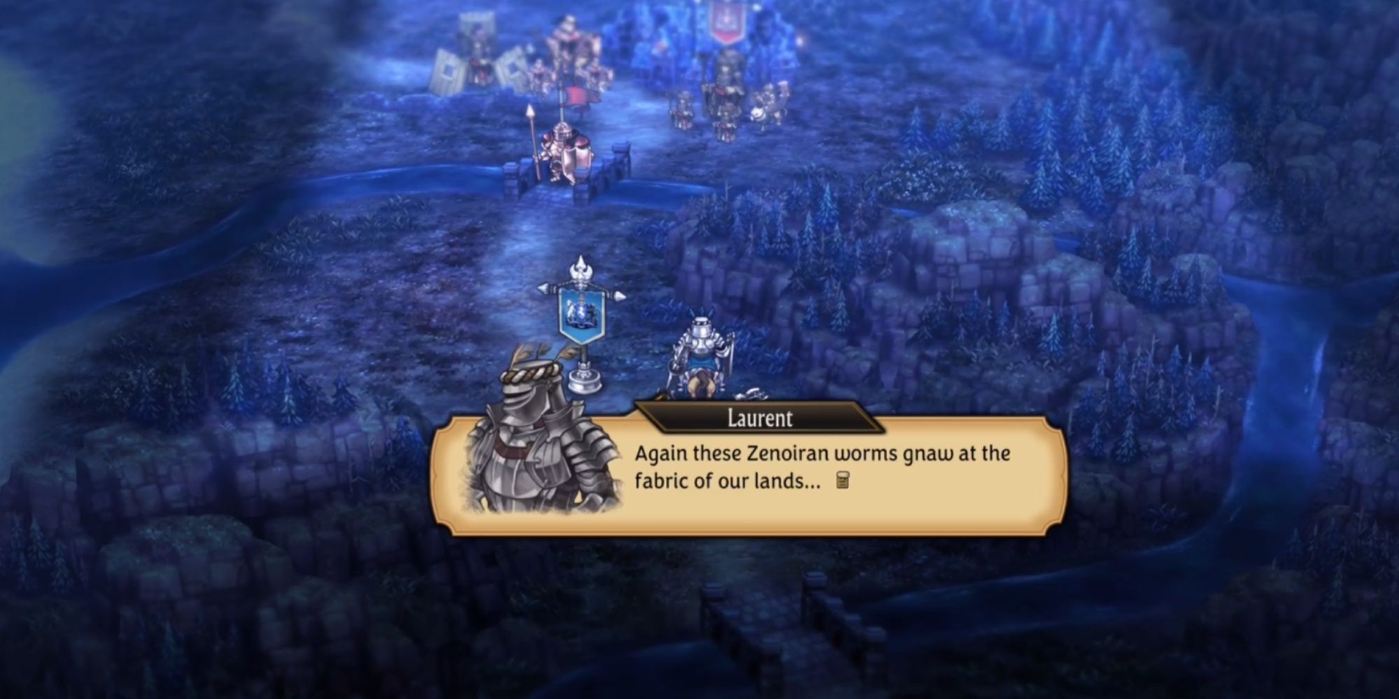 Laurent joining a battle in Unicorn Overlord.