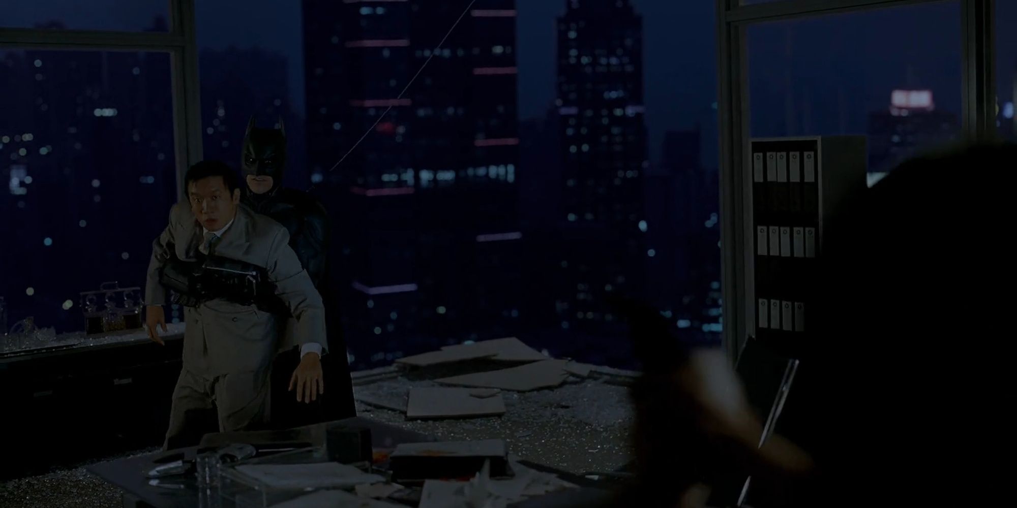 The Dark Knight: Lau Tied To Batman In A Kidnapping Attempt